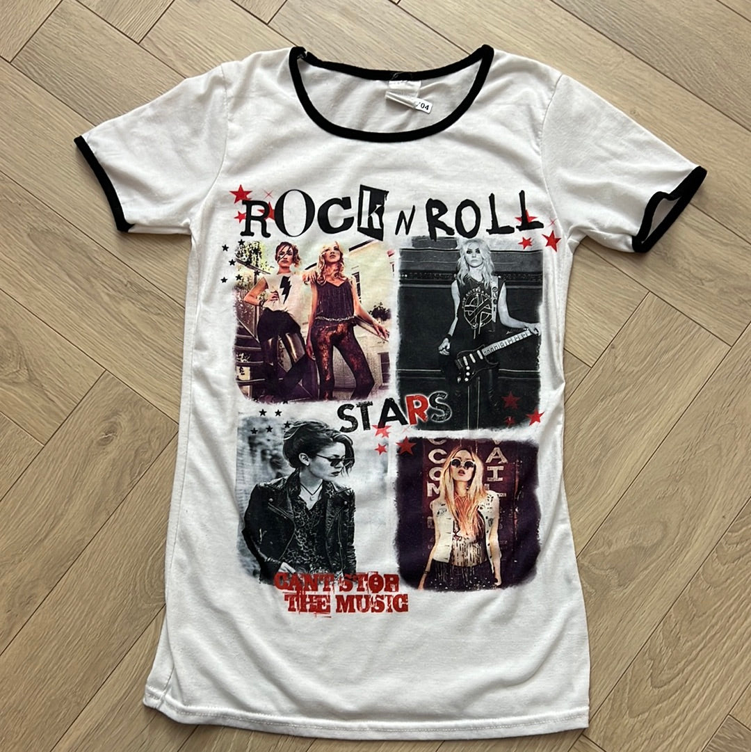 T-shirt rocknroll : 12 ans