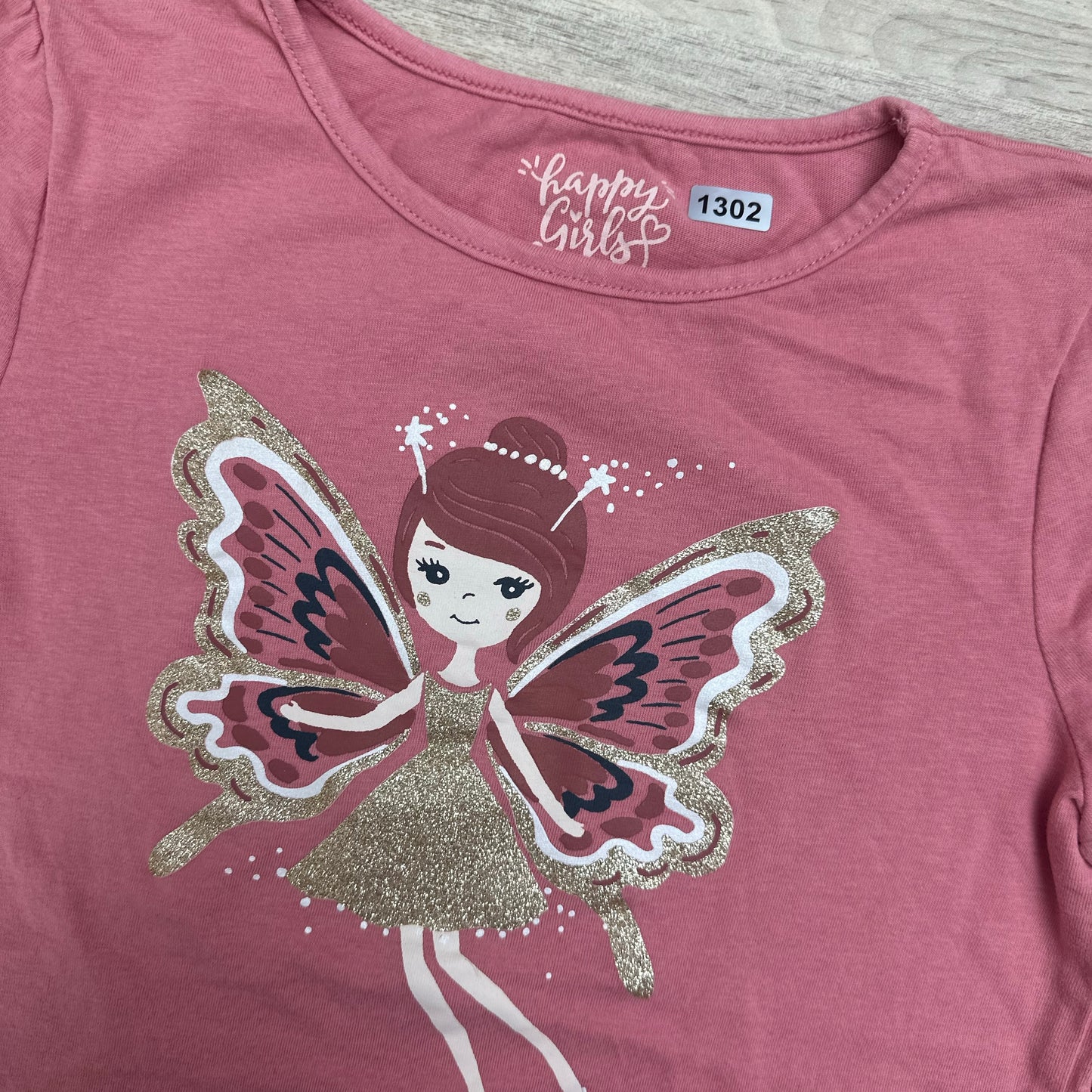 T-Shirt Happy girls : 9 ans