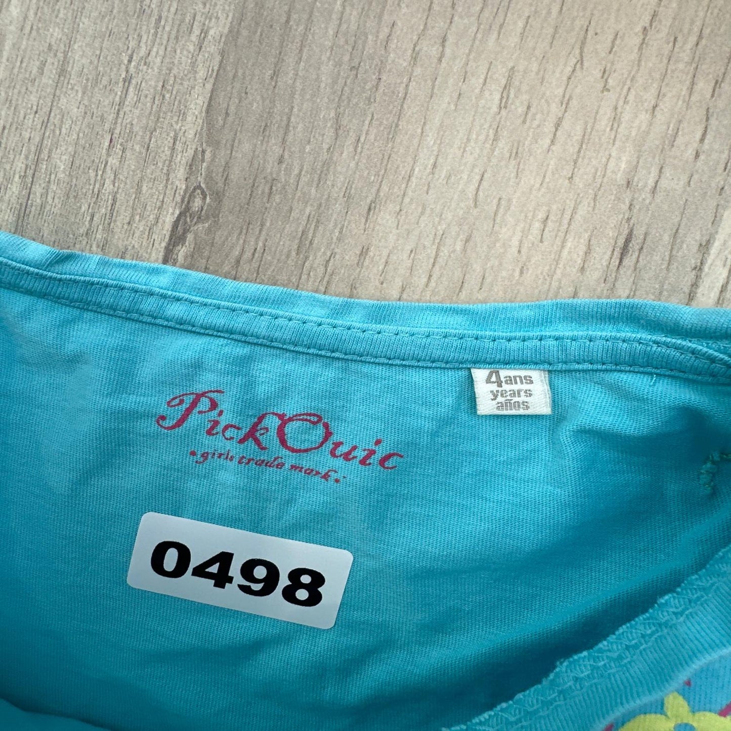 T-shirt Pickouic : 4 ans