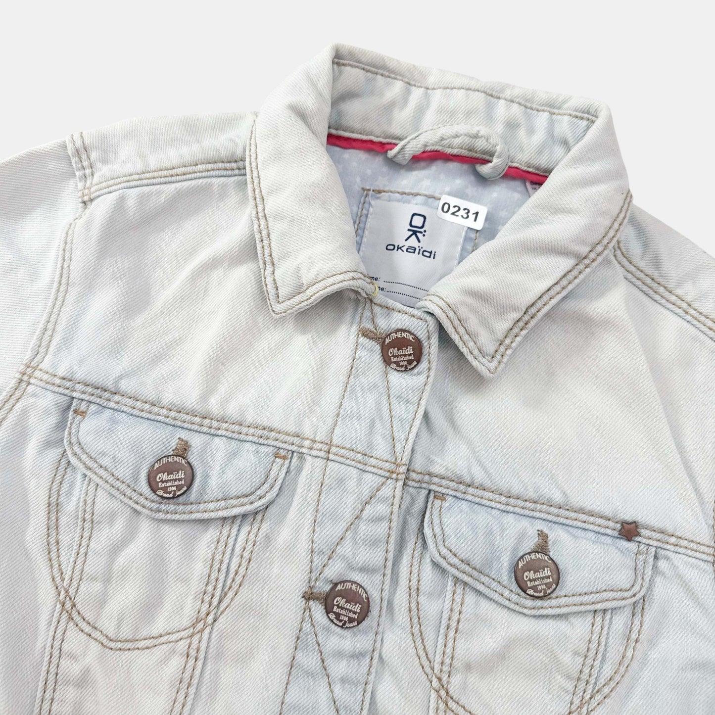 Veste jeans Okaïdi : 10 ans