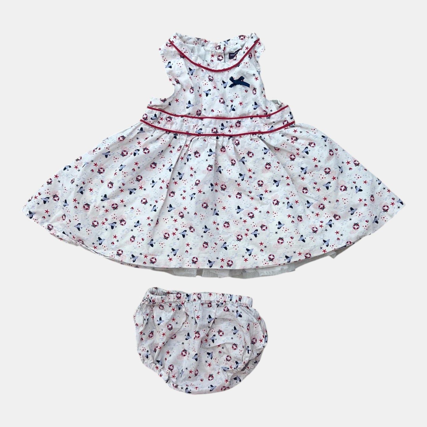 Ensemble robe/culotte Sergent Major : 6 mois