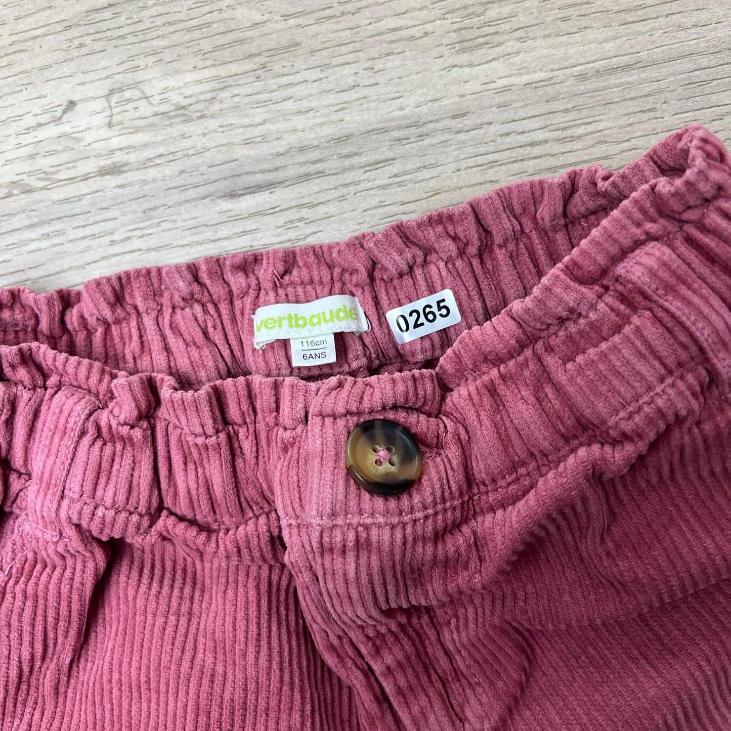 Short velours Verbaudet : 6 ans