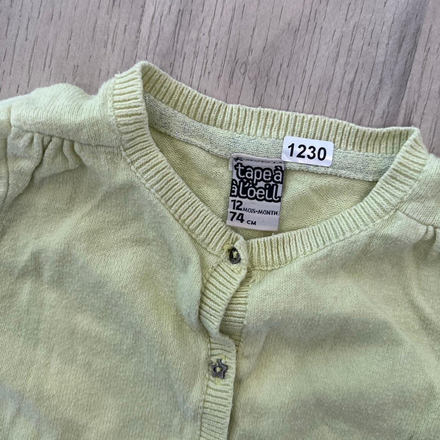 Gilet Tape à l'oeil : 12 mois