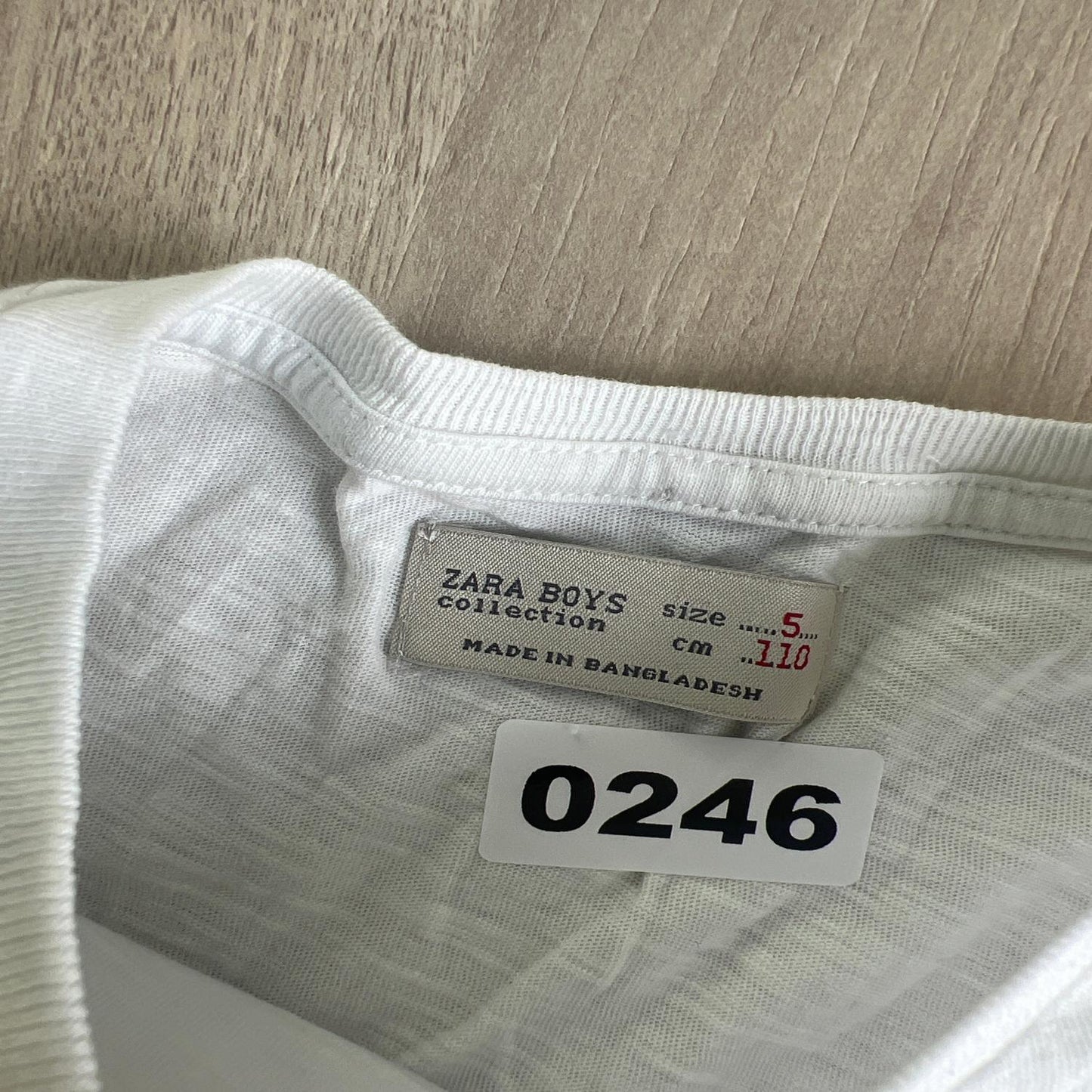 T-shirt Zara : 5 ans
