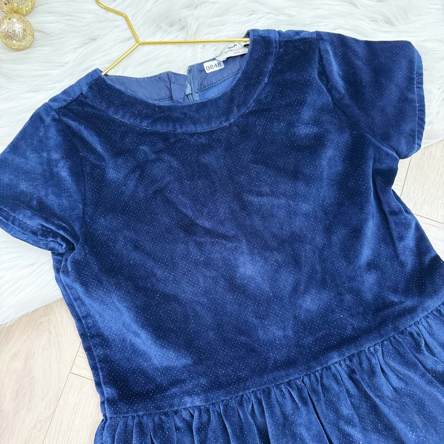 Robe velours pailleté Cyrillus : 10 ans