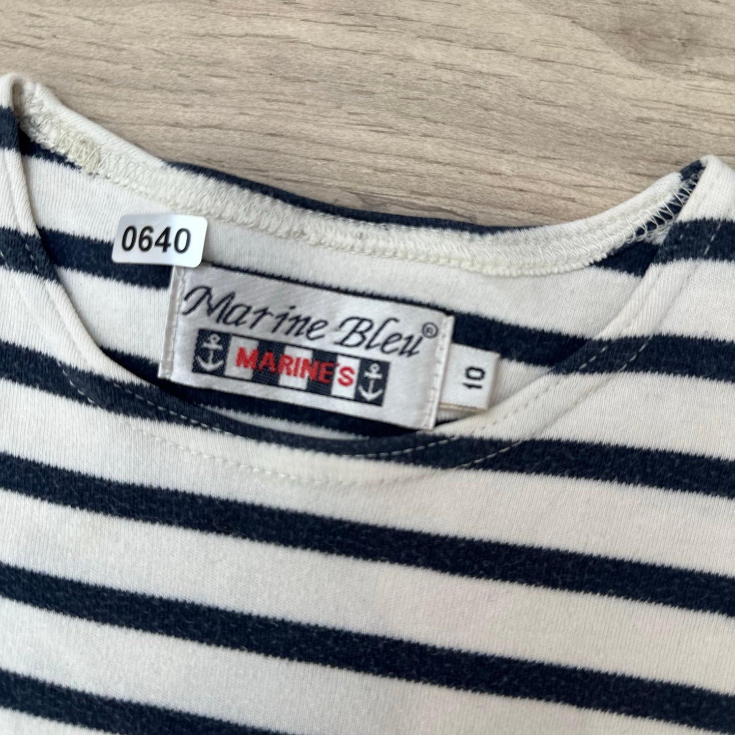 T-Shirt marine bleu : 10 ans