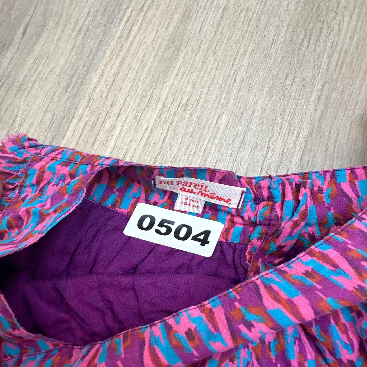 Robe du pareil au même : 4 ans