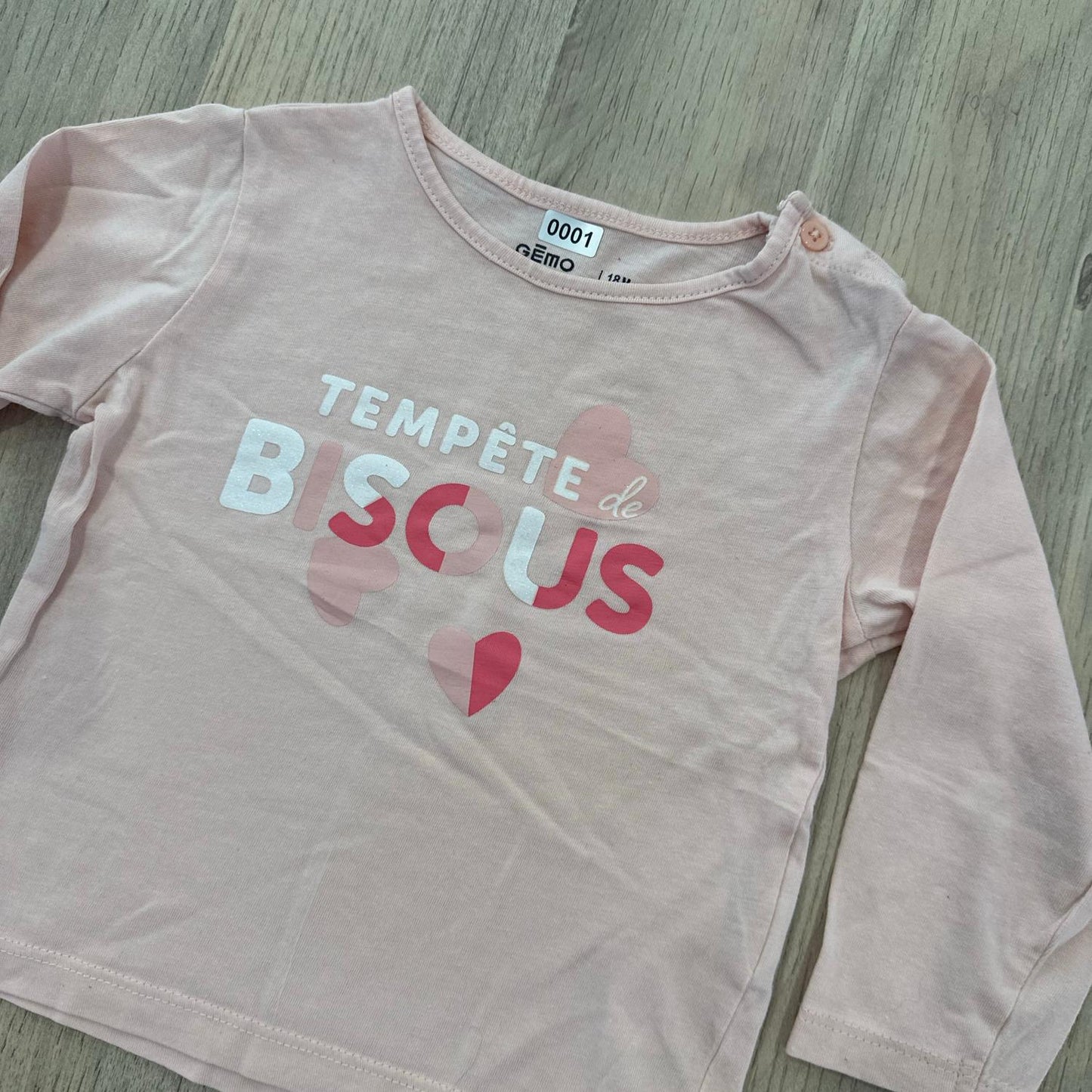 T-Shirt Gémo : 18 mois