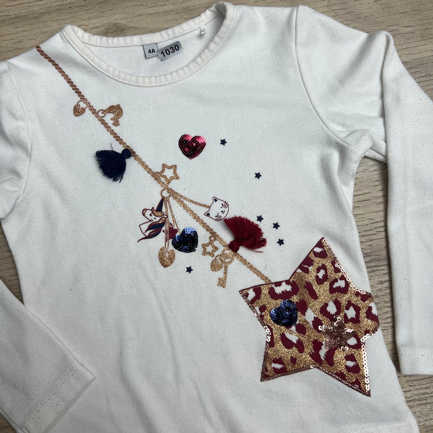 T-Shirt fille : 4 ans
