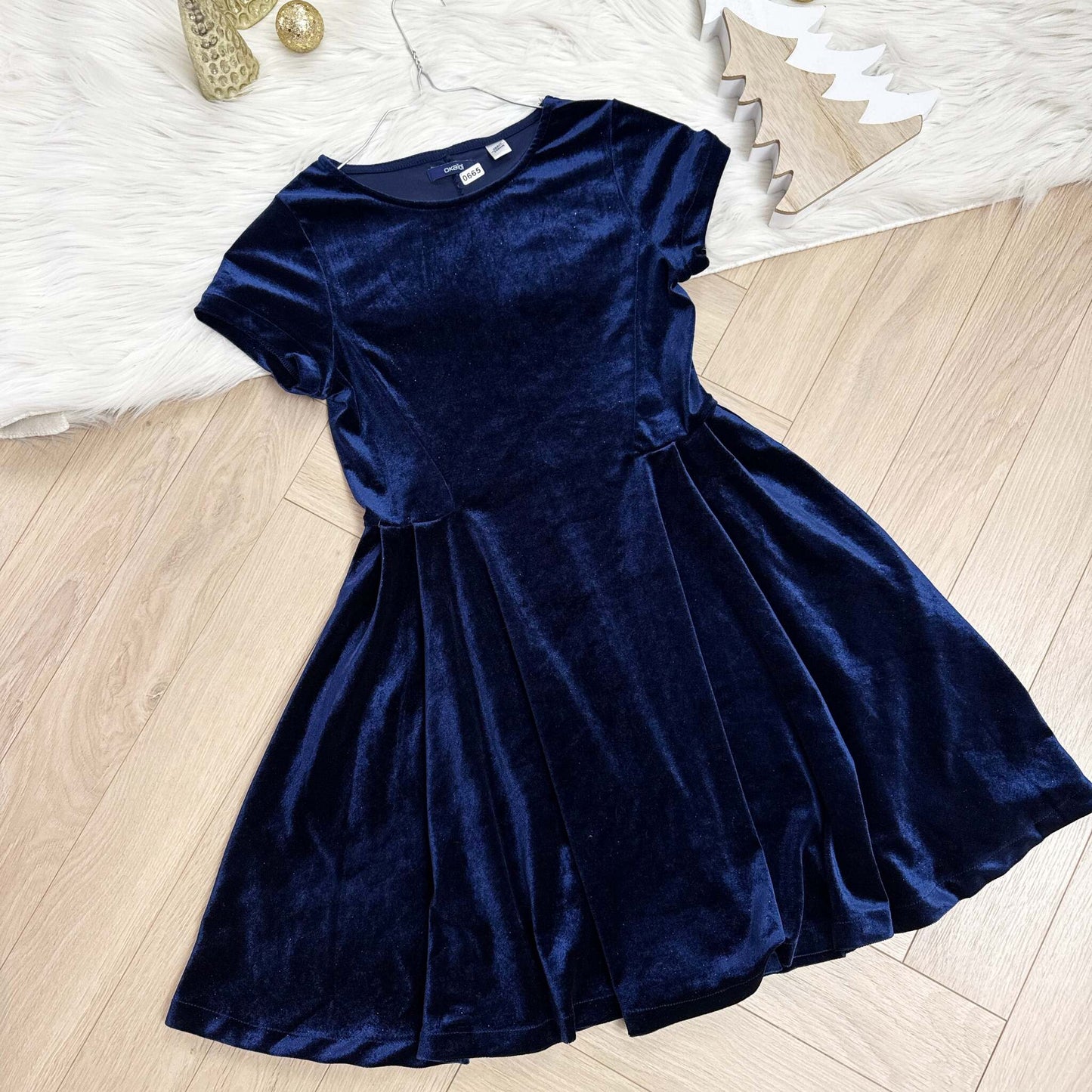 Robe fête velours Okaïdi : 10 ans