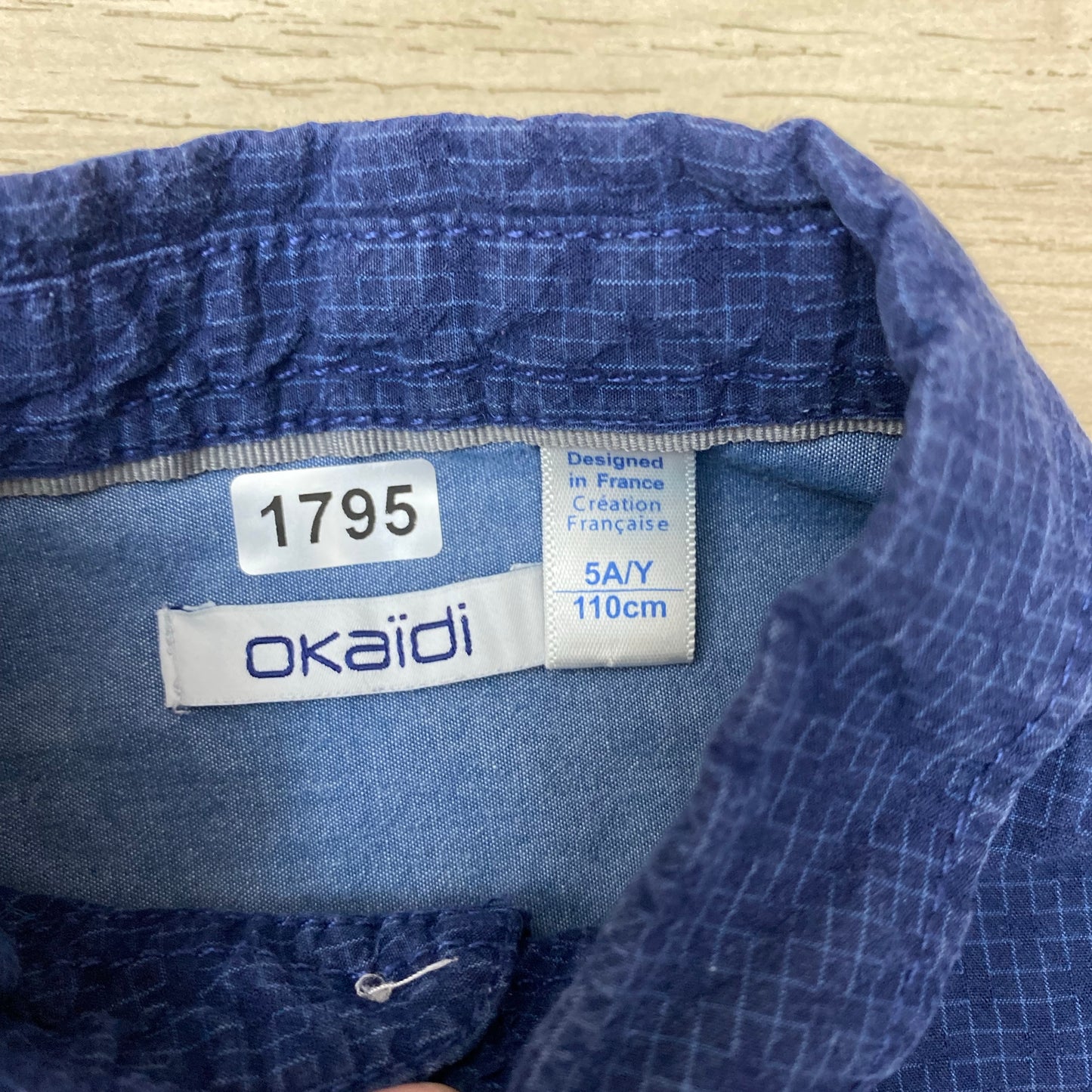 Chemise Okaïdi : 5 ans