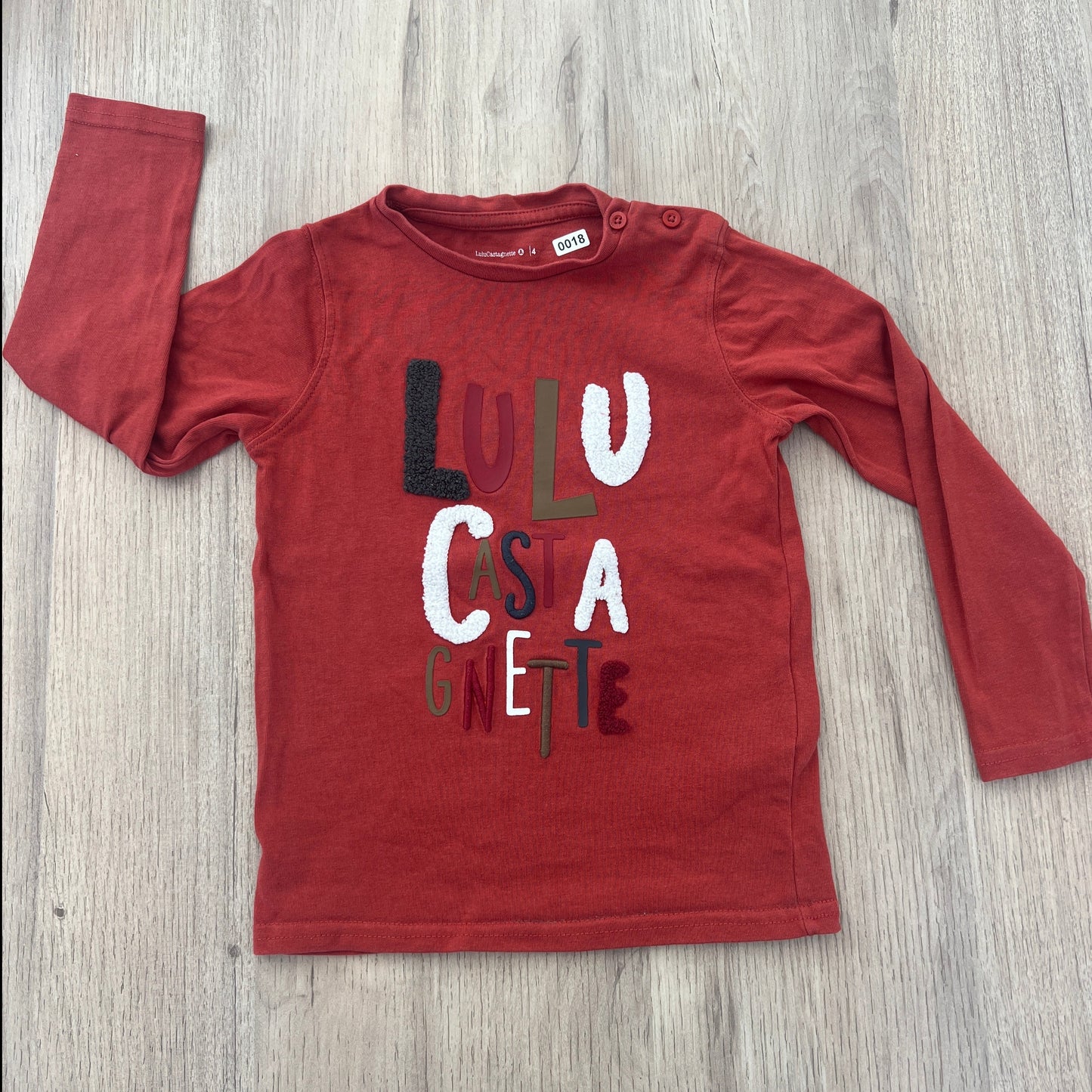 T-shirt Lulu castagnette : 4 ans