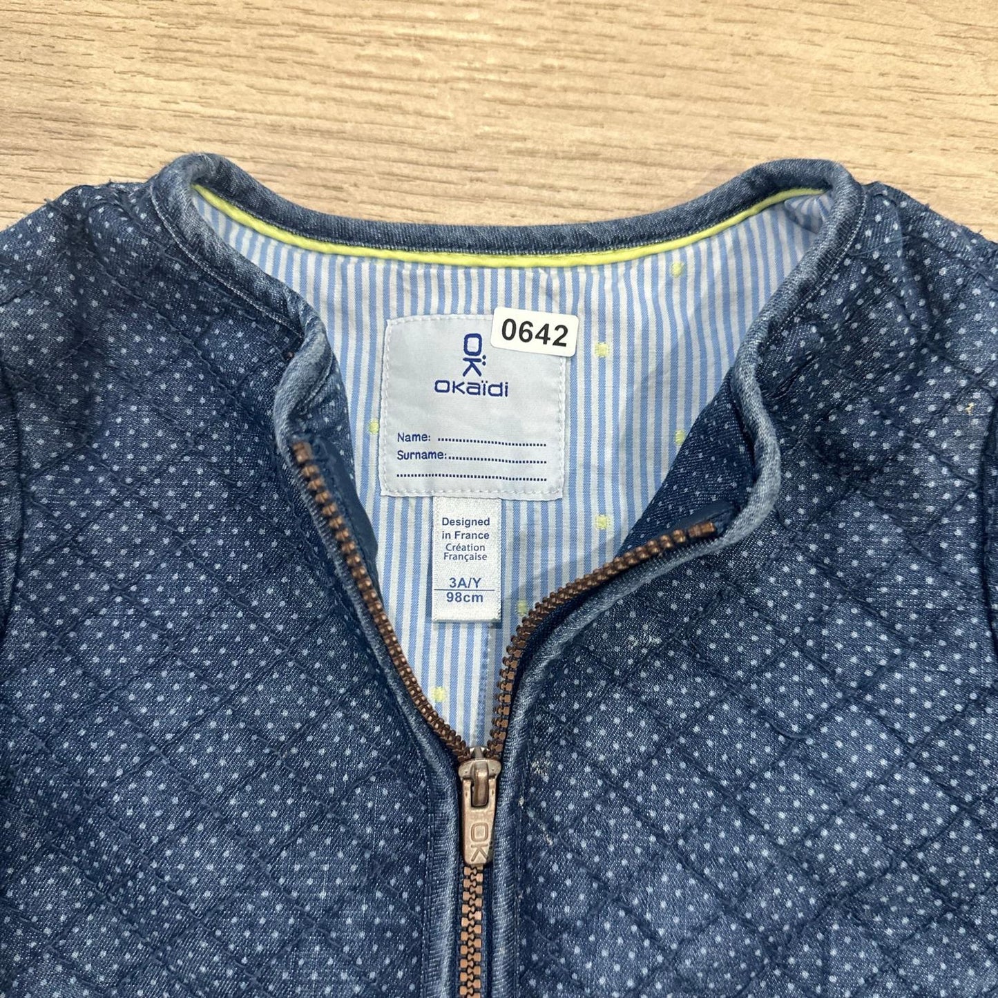 Gilet Okaïdi : 3 ans
