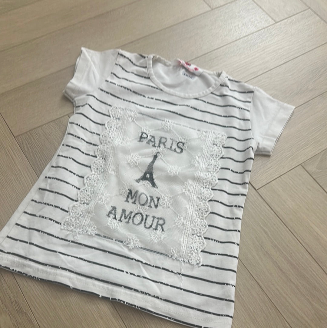 T-shirt Paris so girly : 4 ans