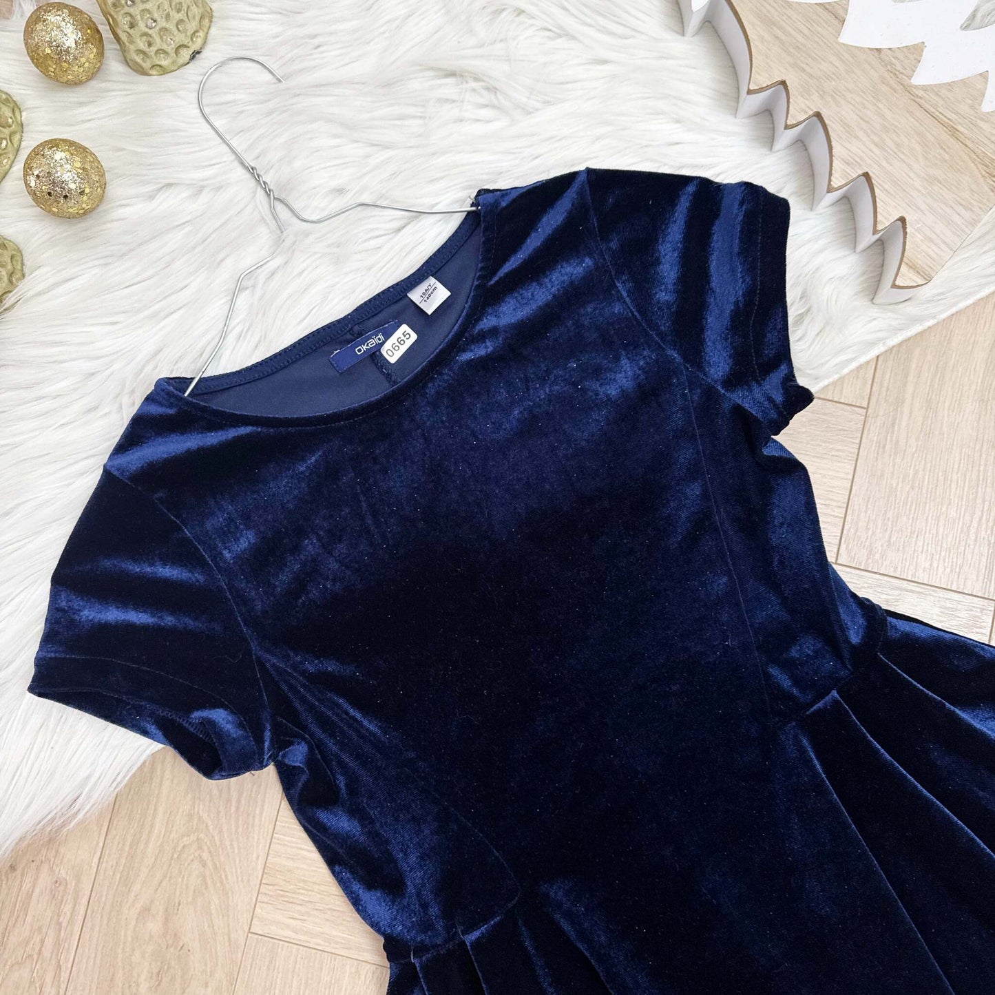 Robe fête velours Okaïdi : 10 ans