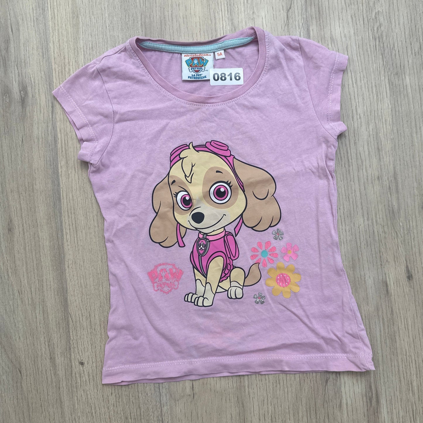 Tshirt pat patrouille : 5 ans