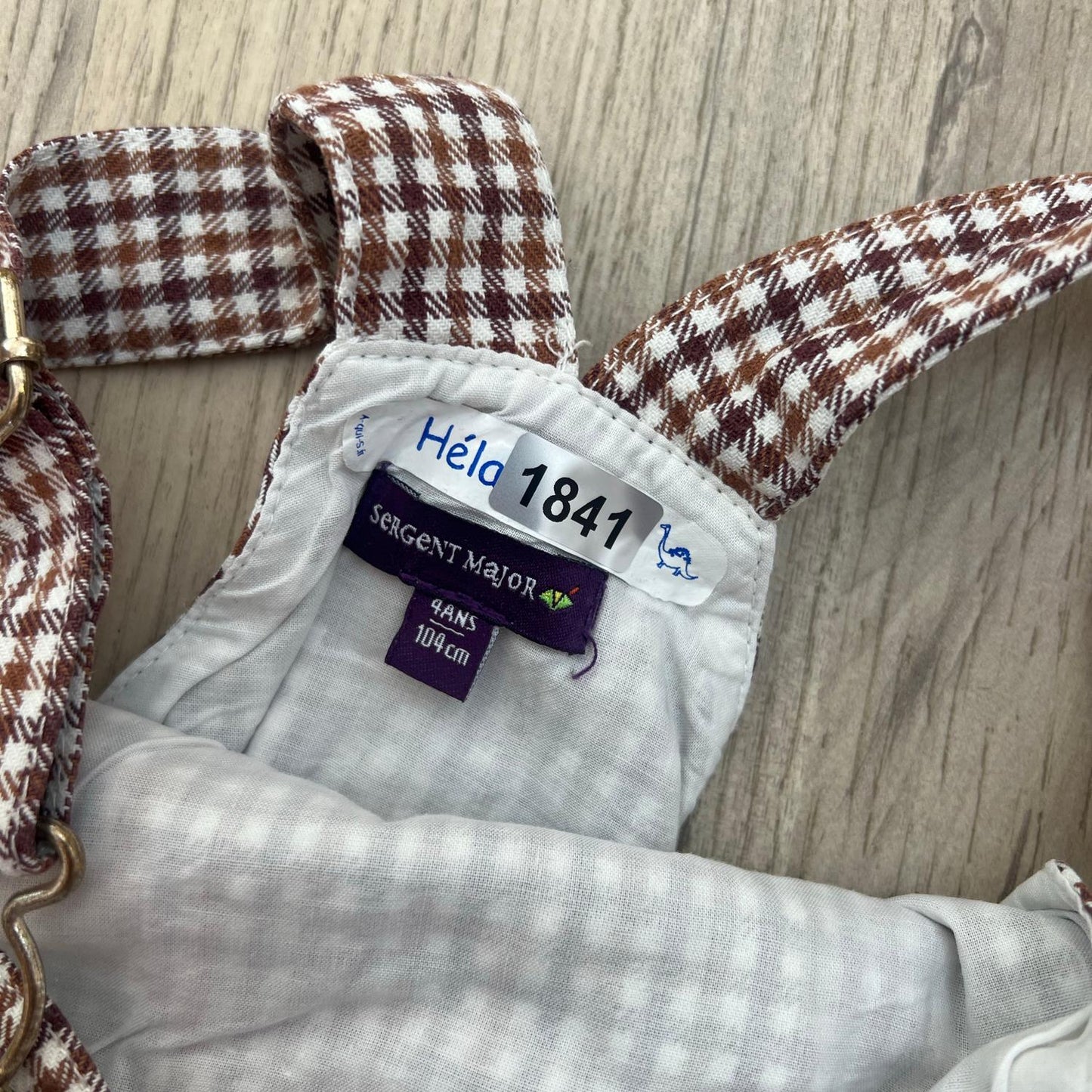 Robe Salopette Sergent Major : 4 ans