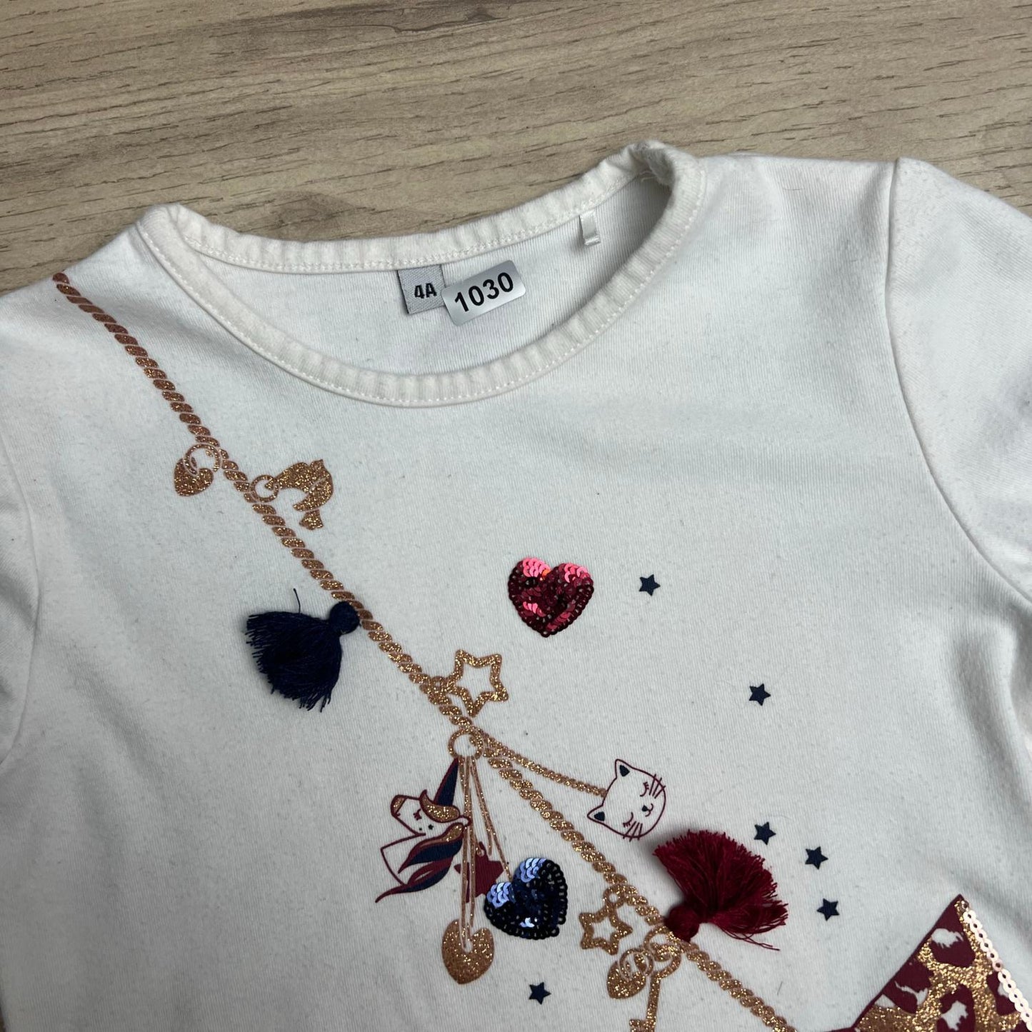 T-Shirt fille : 4 ans