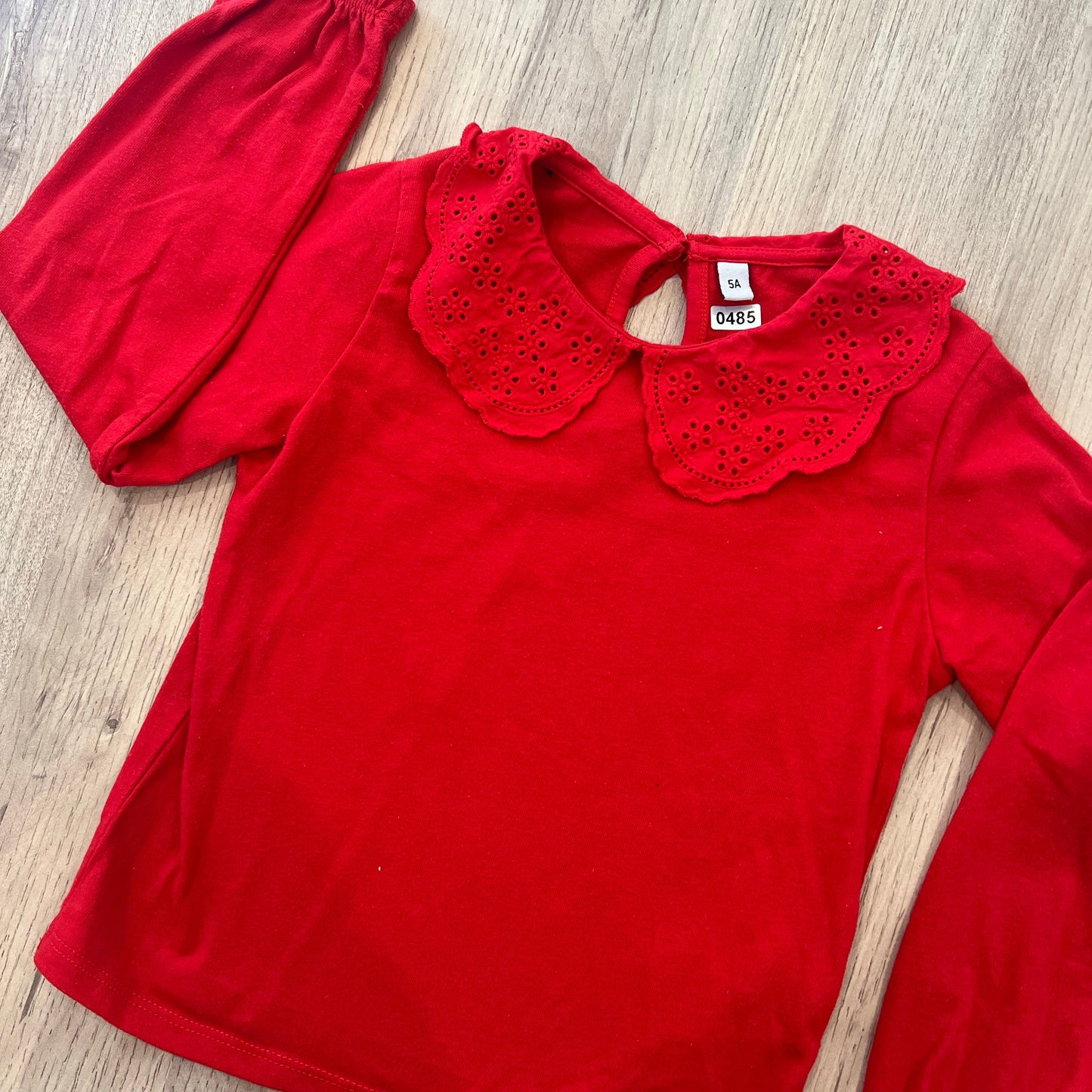 T-Shirt col Claudine : 5 ans