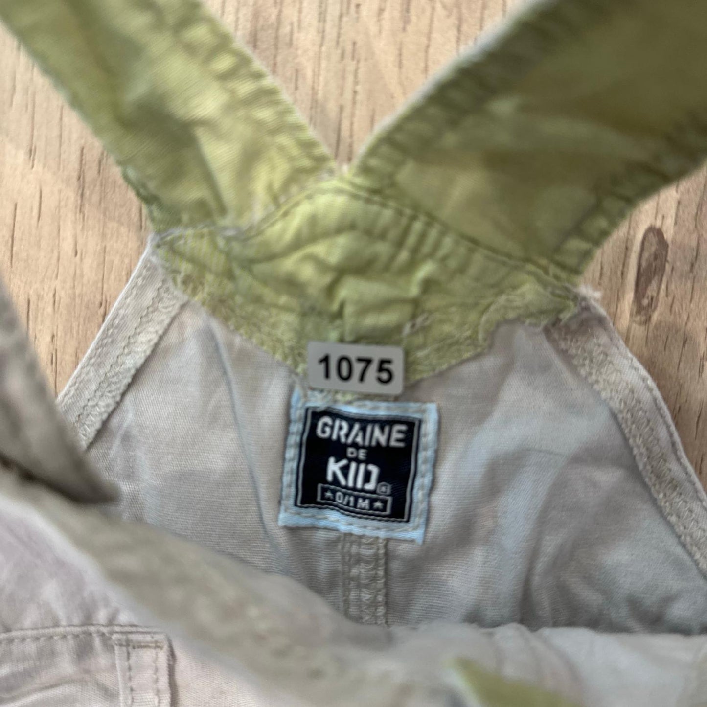 Salopette graine de kid : 1 mois