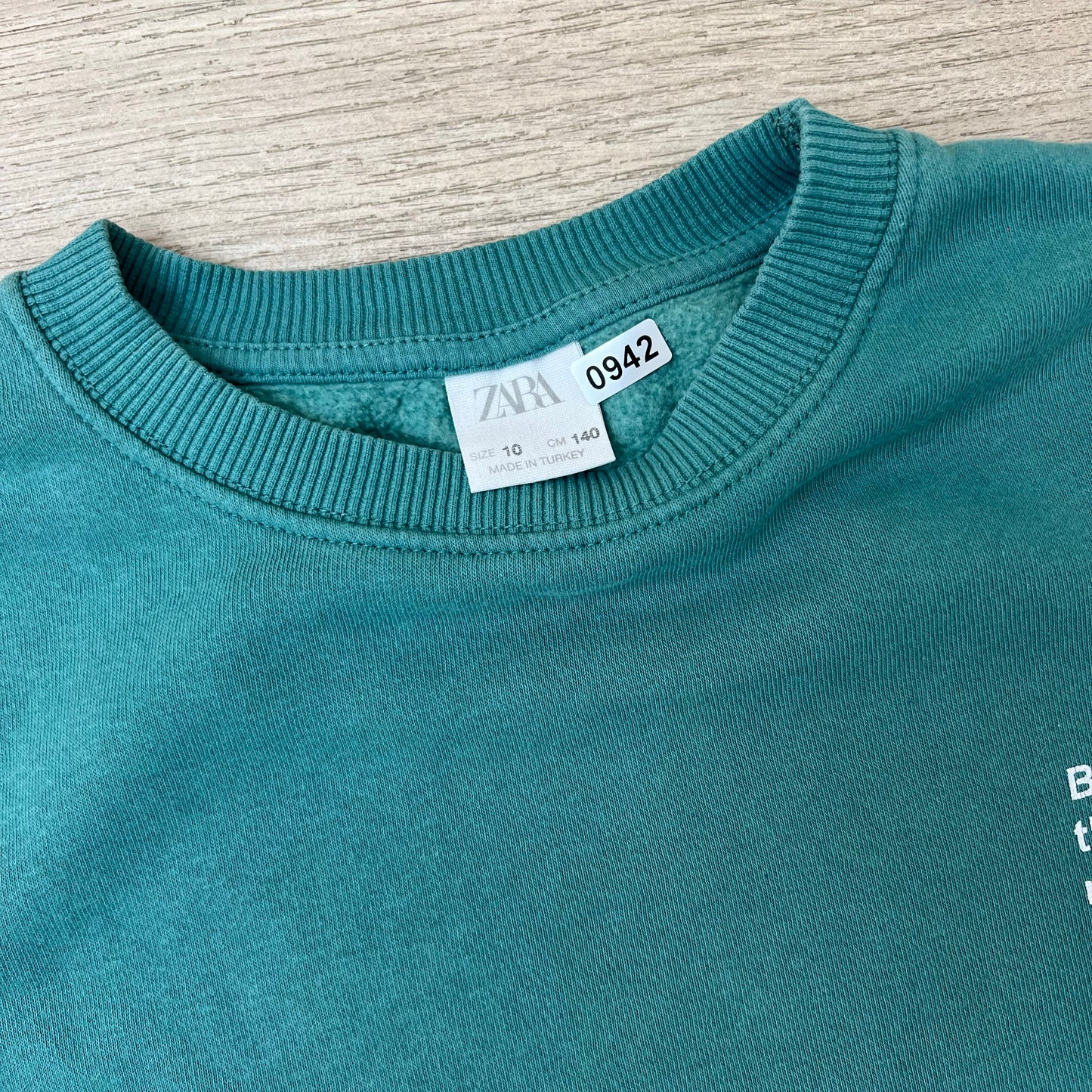 Sweat Zara : 10 ans
