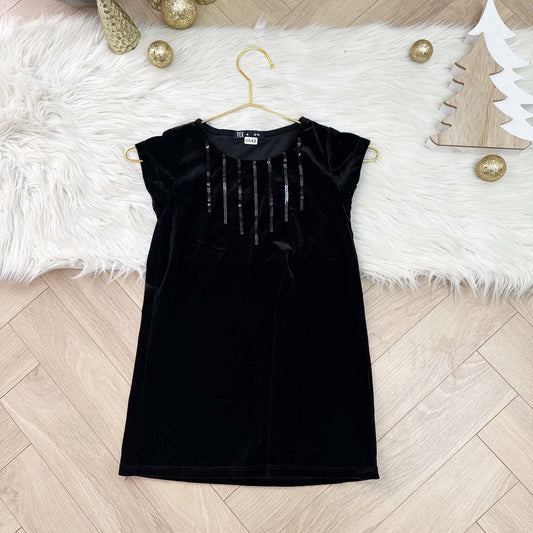 Robe fête velours TEX : 4 ans