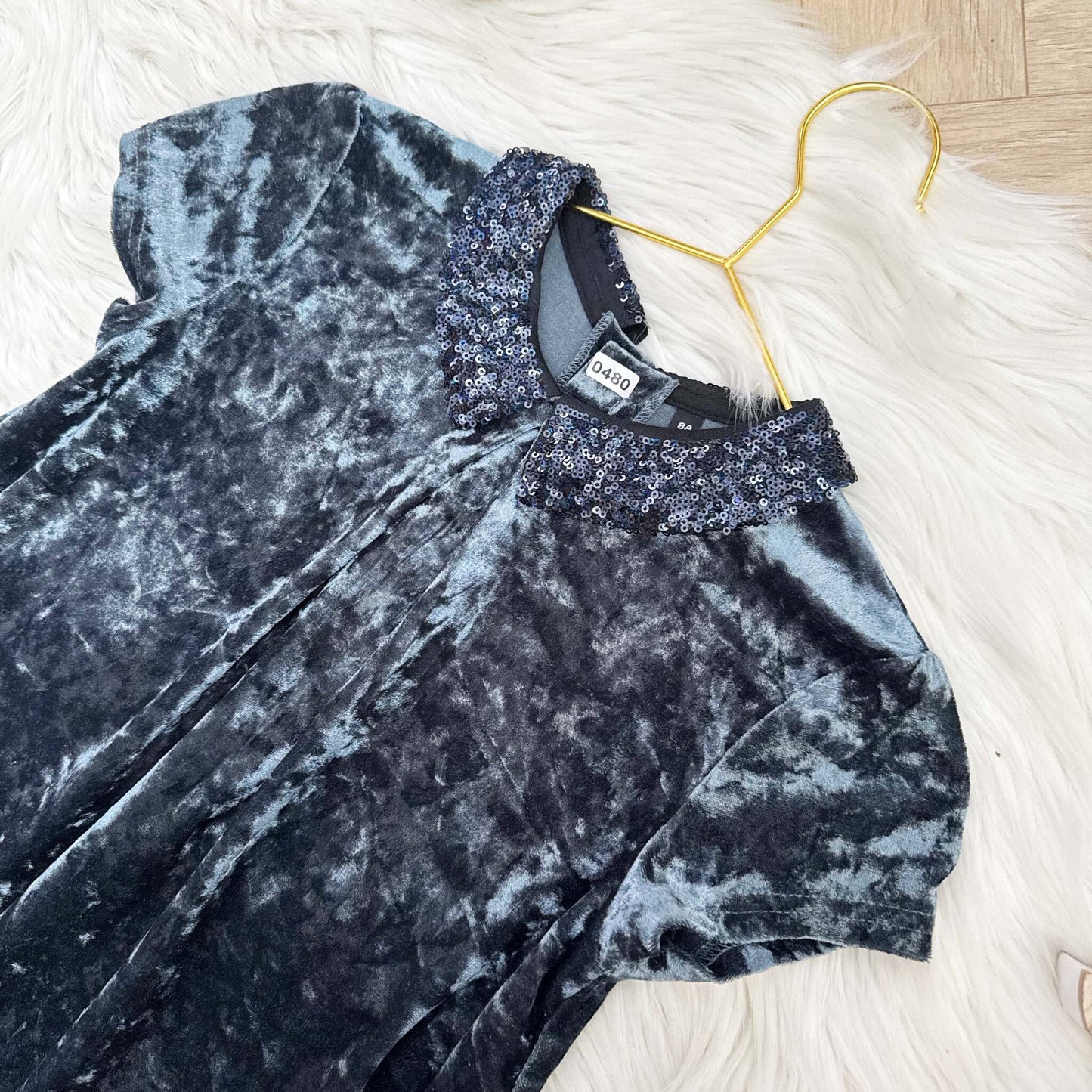 Robe velours fête Noël : 8 ans