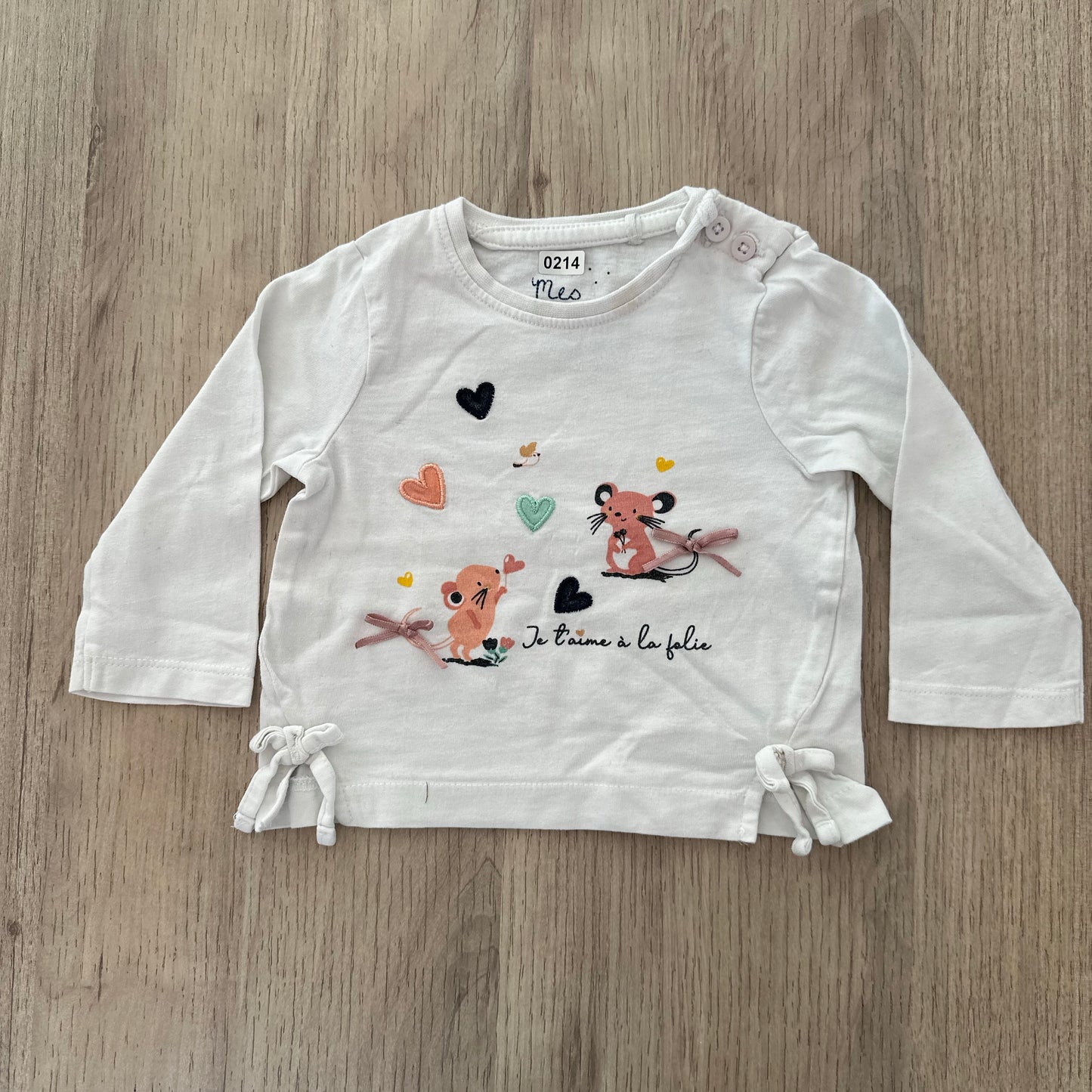 T-Shirt les petits cailloux : 6 mois