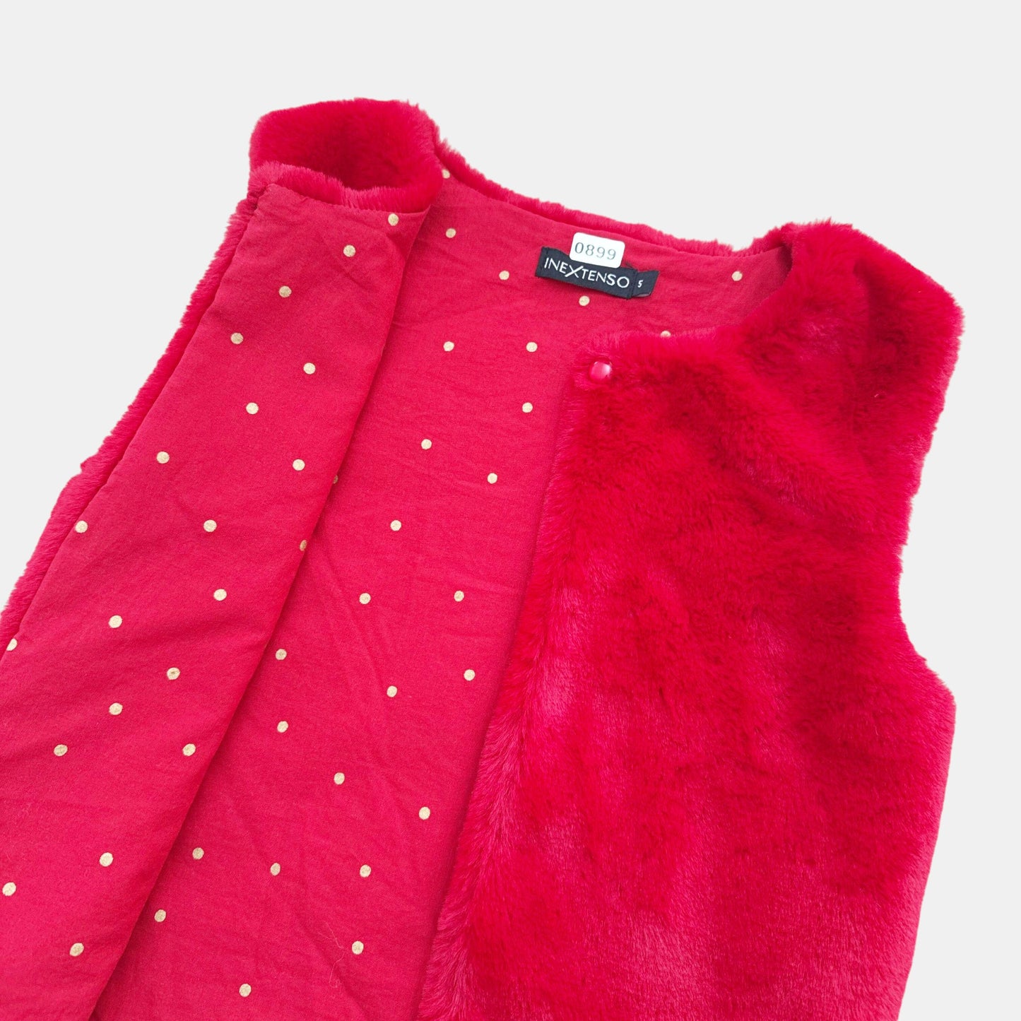 Gilet poilue  manche courte InExtenso : 5 ans