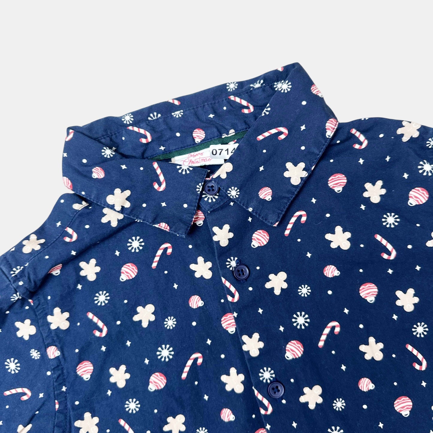 Chemise Merry Christmas : 7 ans