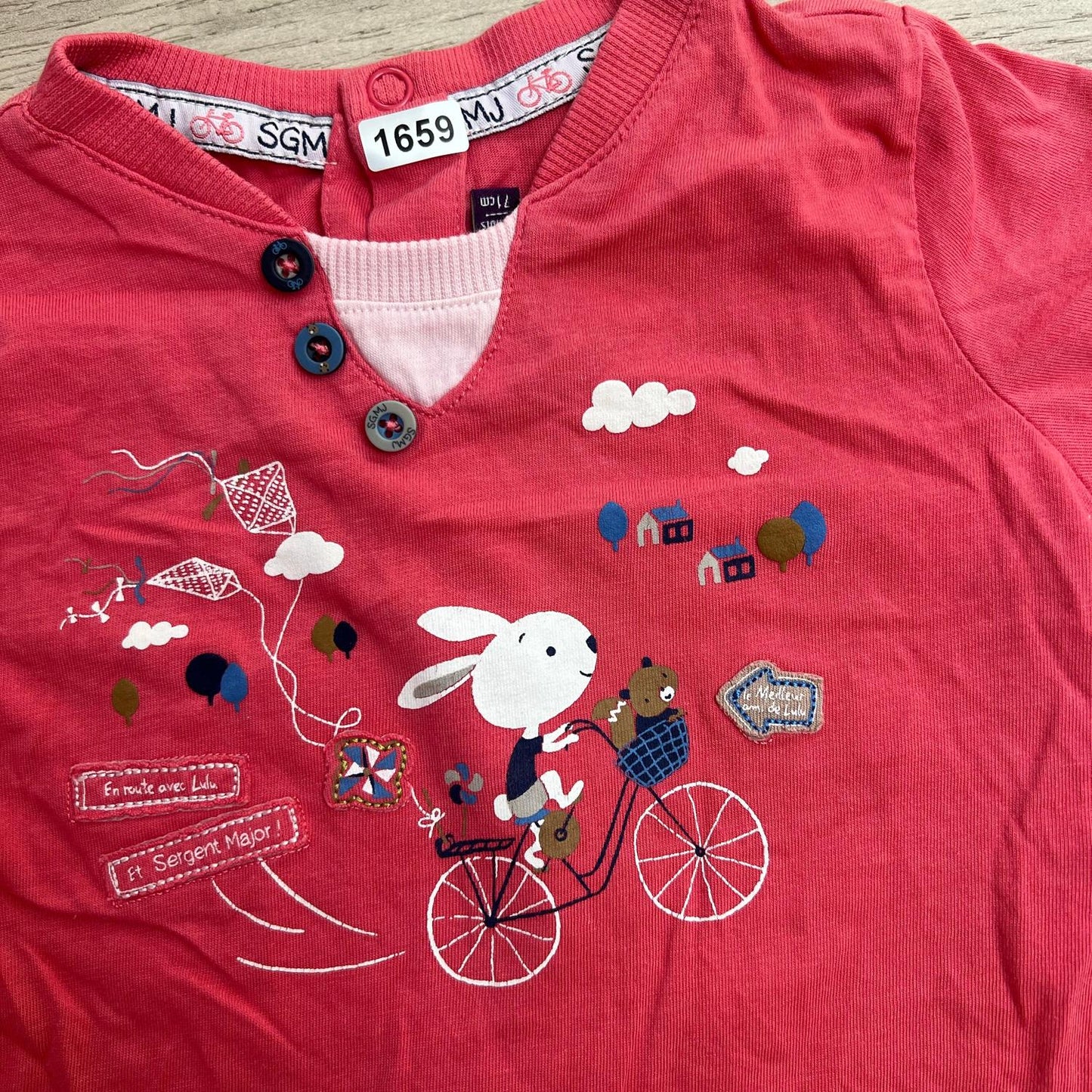 T-Shirt Sergent Major : 9 mois