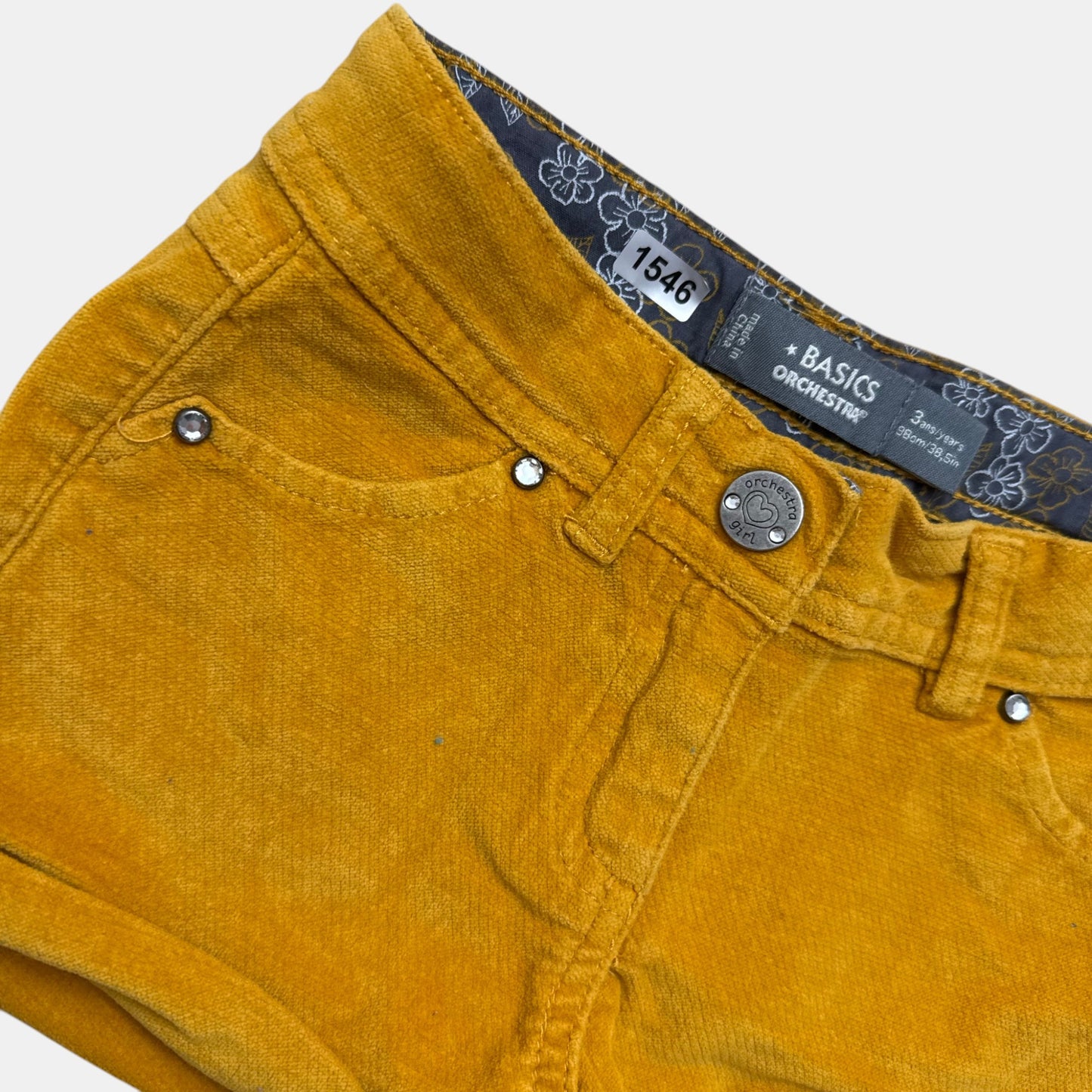 Short velours Orchestra : 3 ans