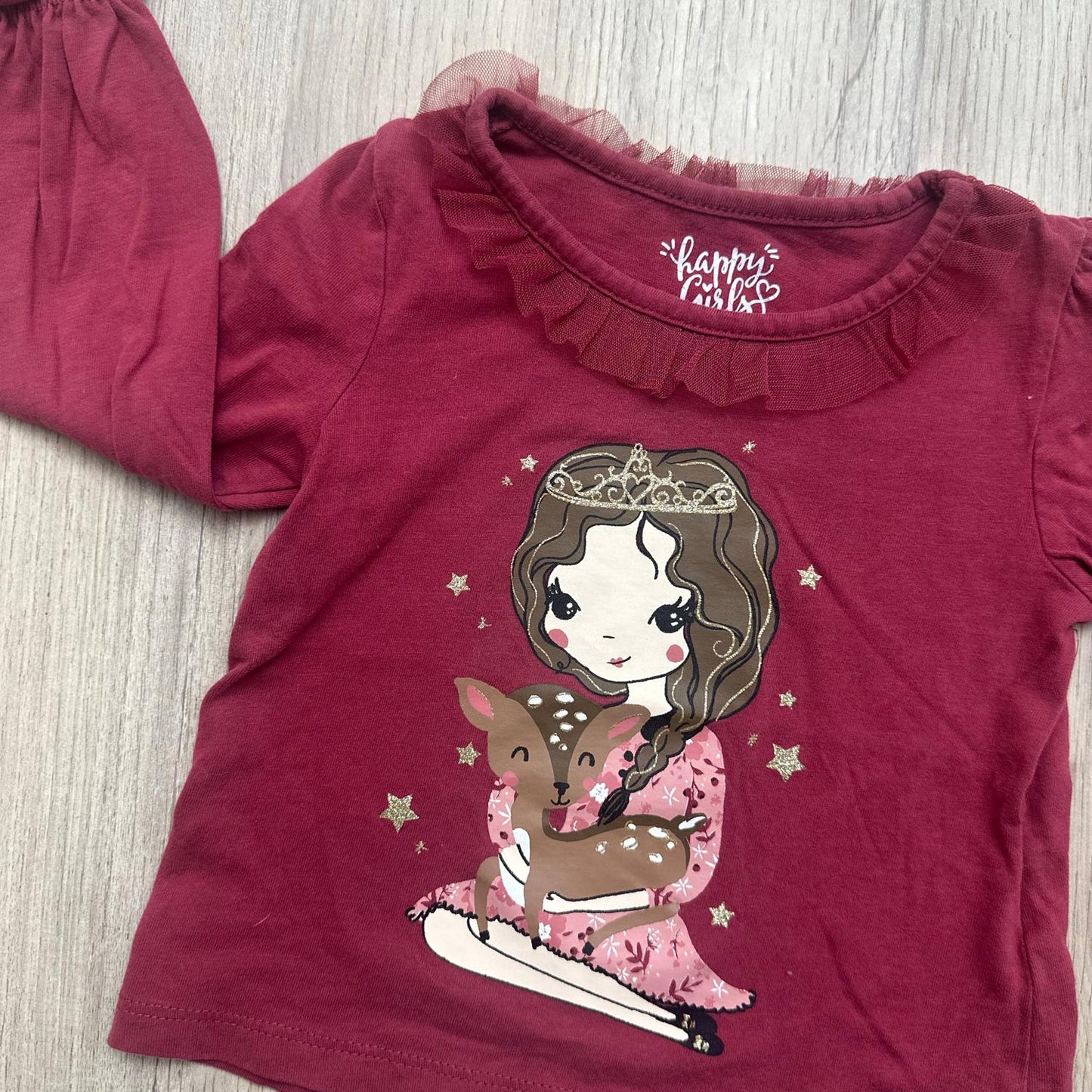 T-Shirt Happy girls : 24 mois