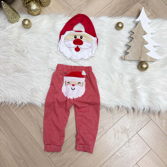 Pantalon Noël et bavoir Noël : 9 mois