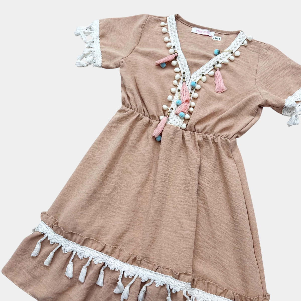 Robe punk rose : 8 ans