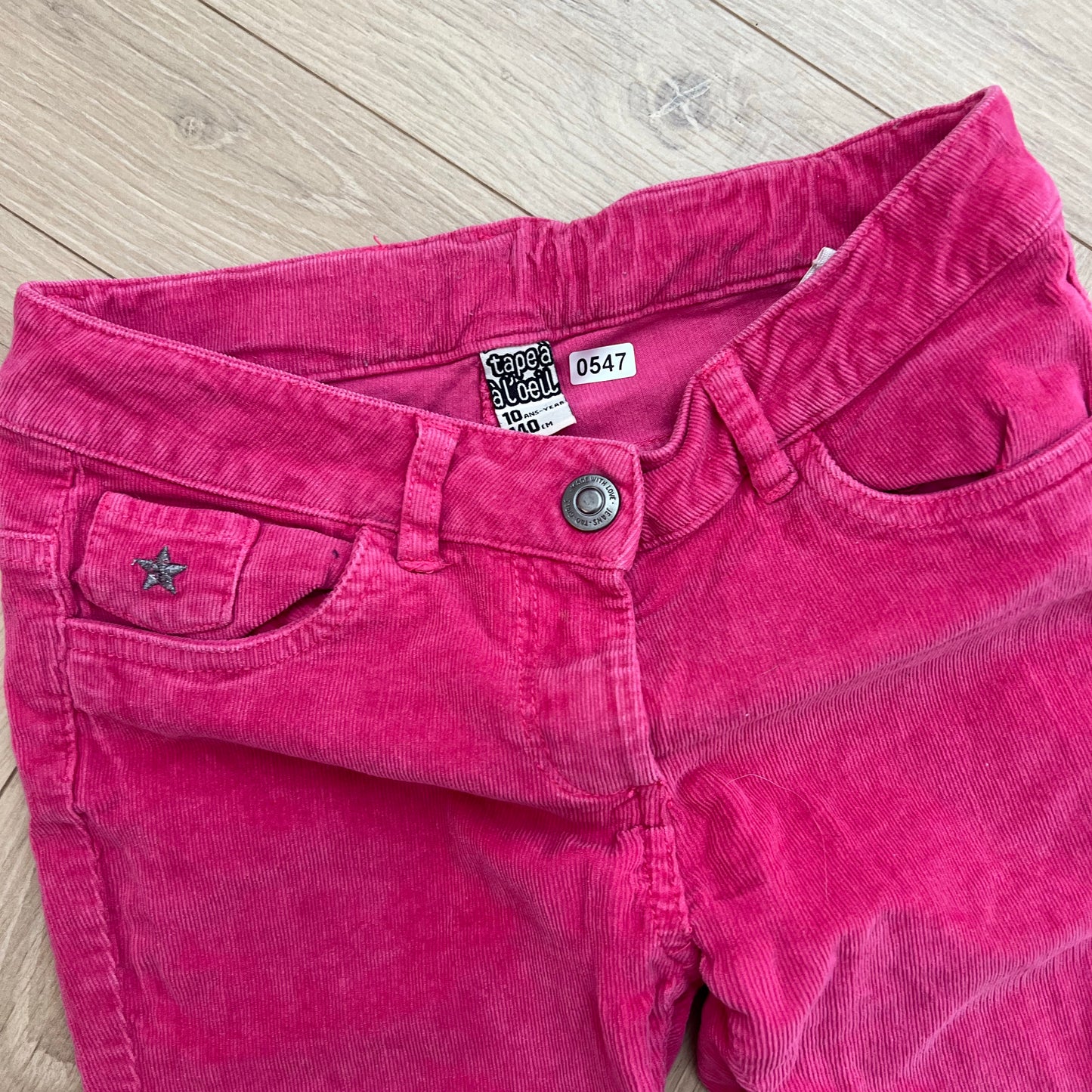 Pantalon Velours Tape à l'oeil : 10 ans