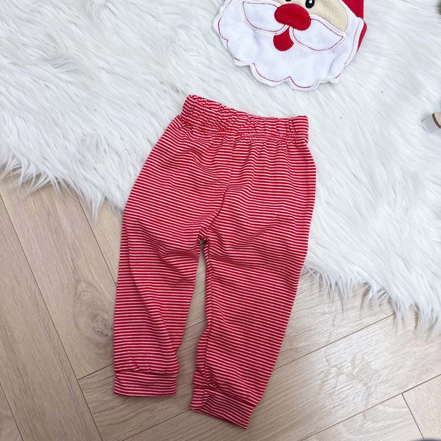 Pantalon Noël et bavoir Noël : 9 mois
