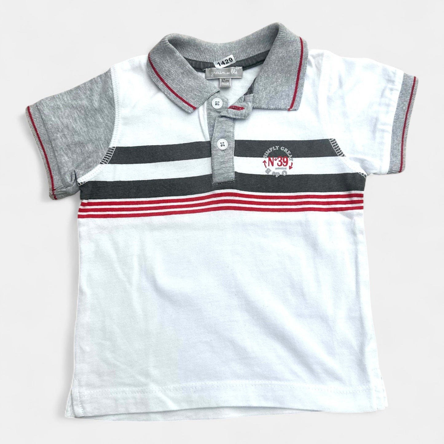 Polo Grain de blé : 12 mois