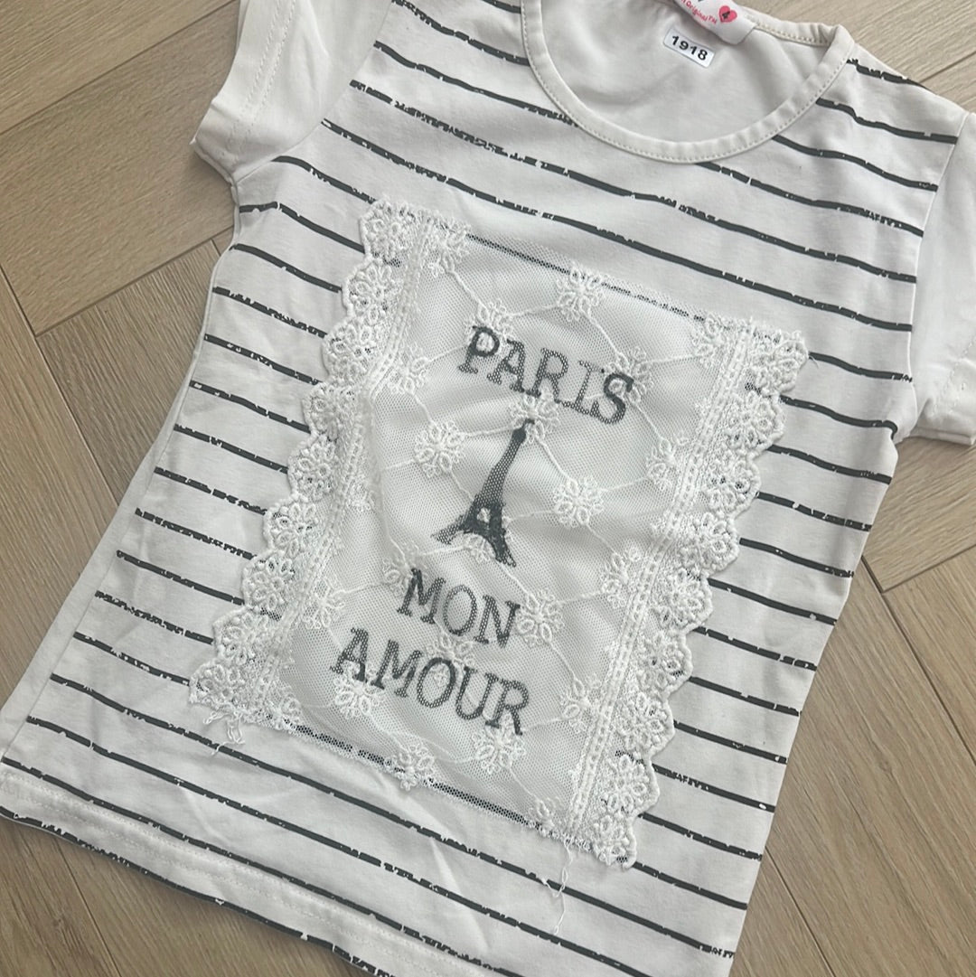 T-shirt Paris so girly : 4 ans