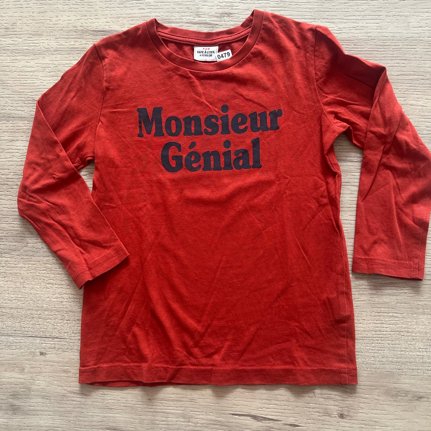 T-Shirt Tape à l'oeil : 4 ans