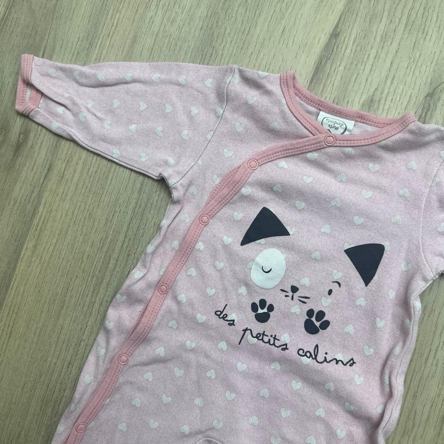 Pyjama mots d’enfants : 3 mois