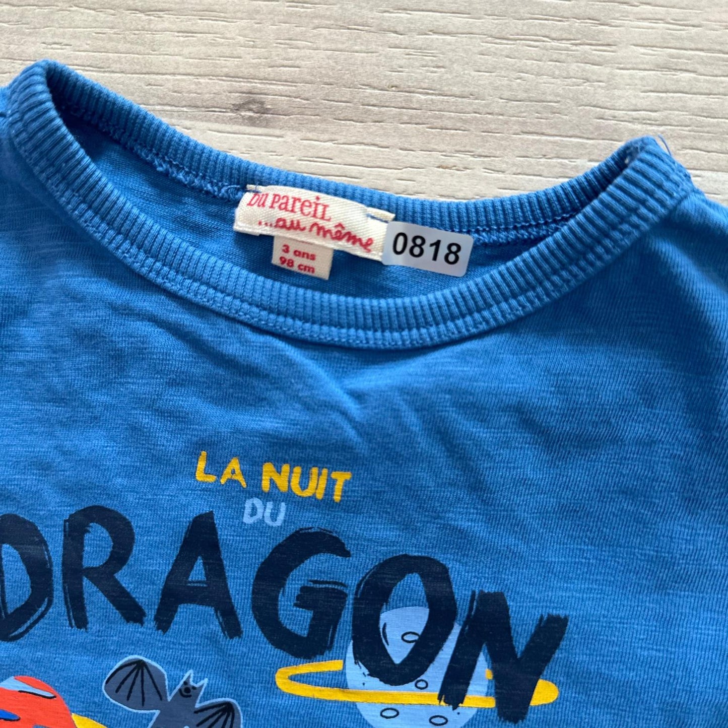 T-Shirt Du Pareil au même : 3 ans