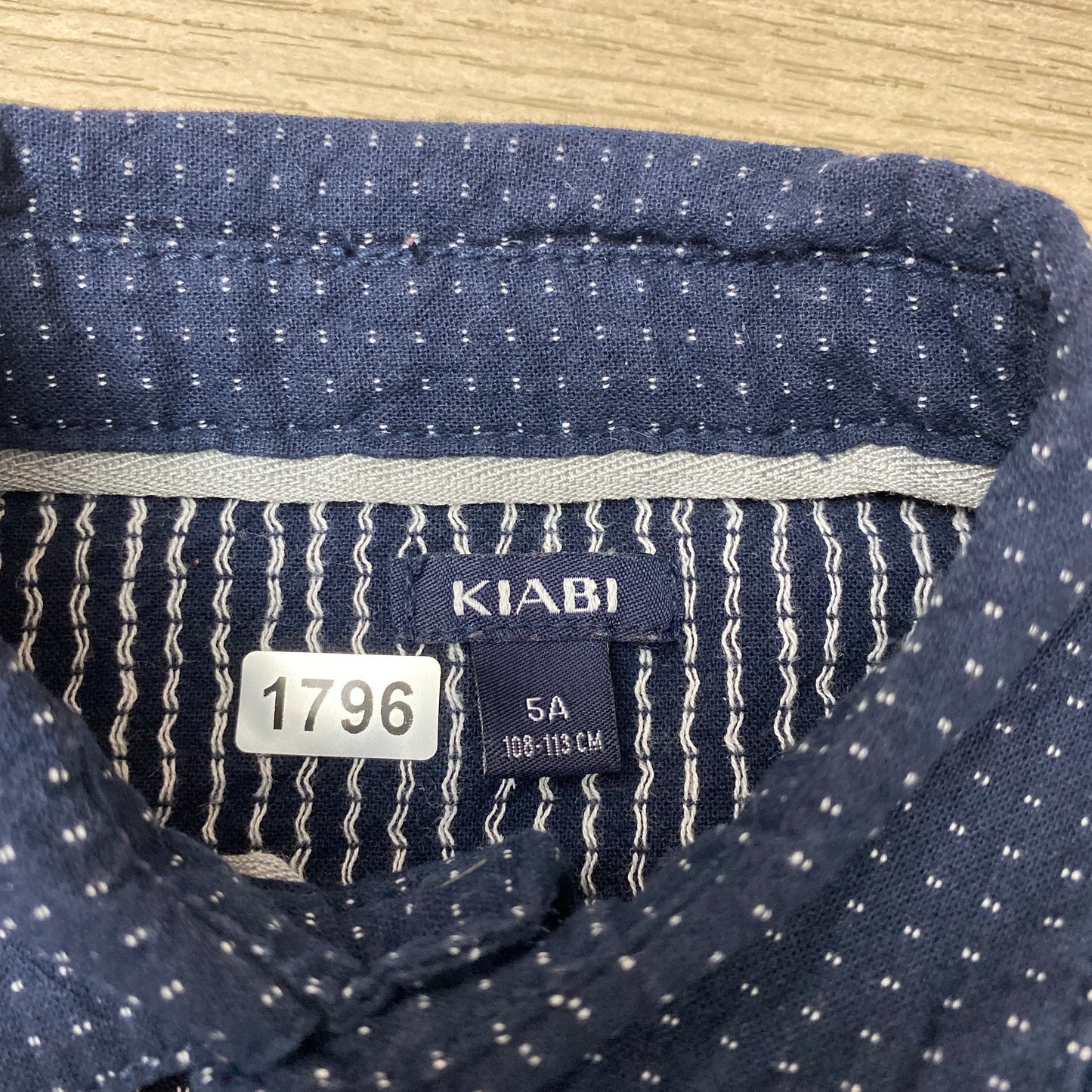 Chemise Kiabi : 5 ans