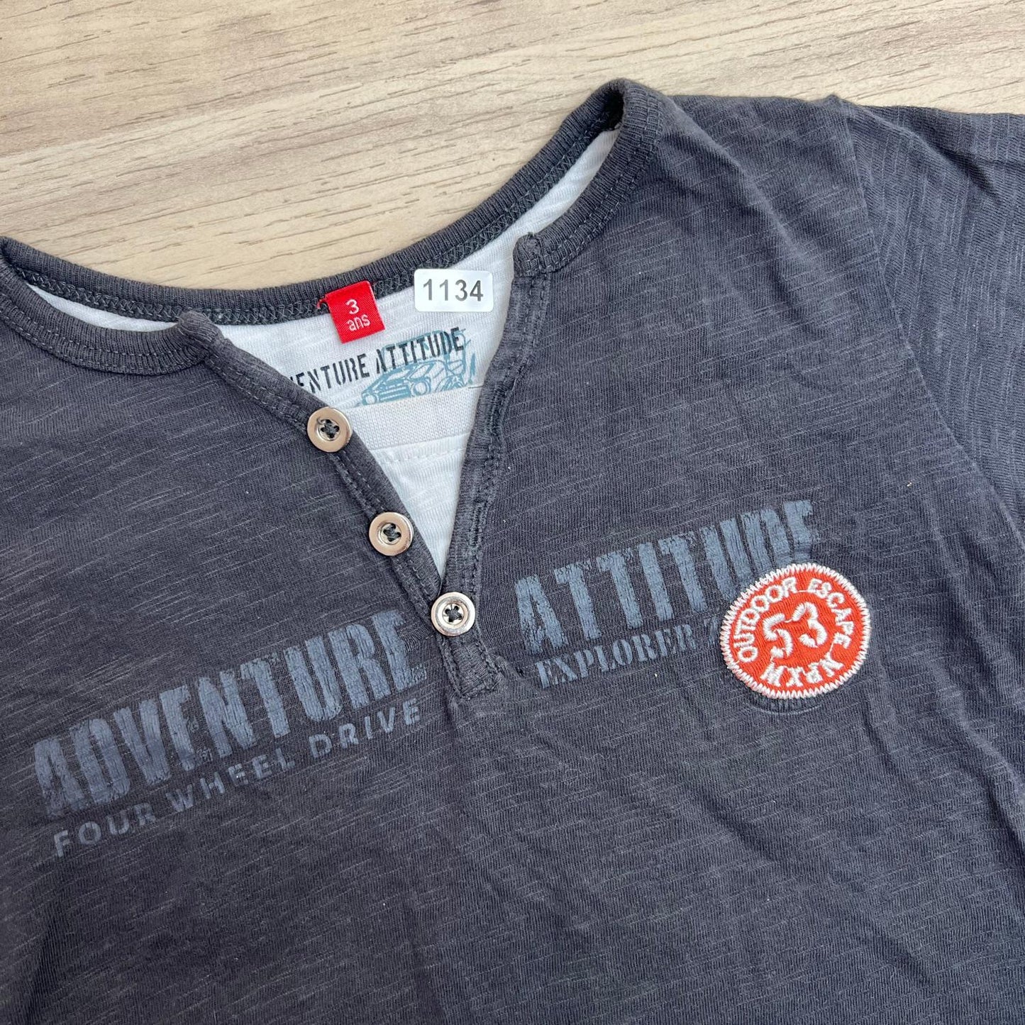 T-Shirt Adventure attitude : 3 ans