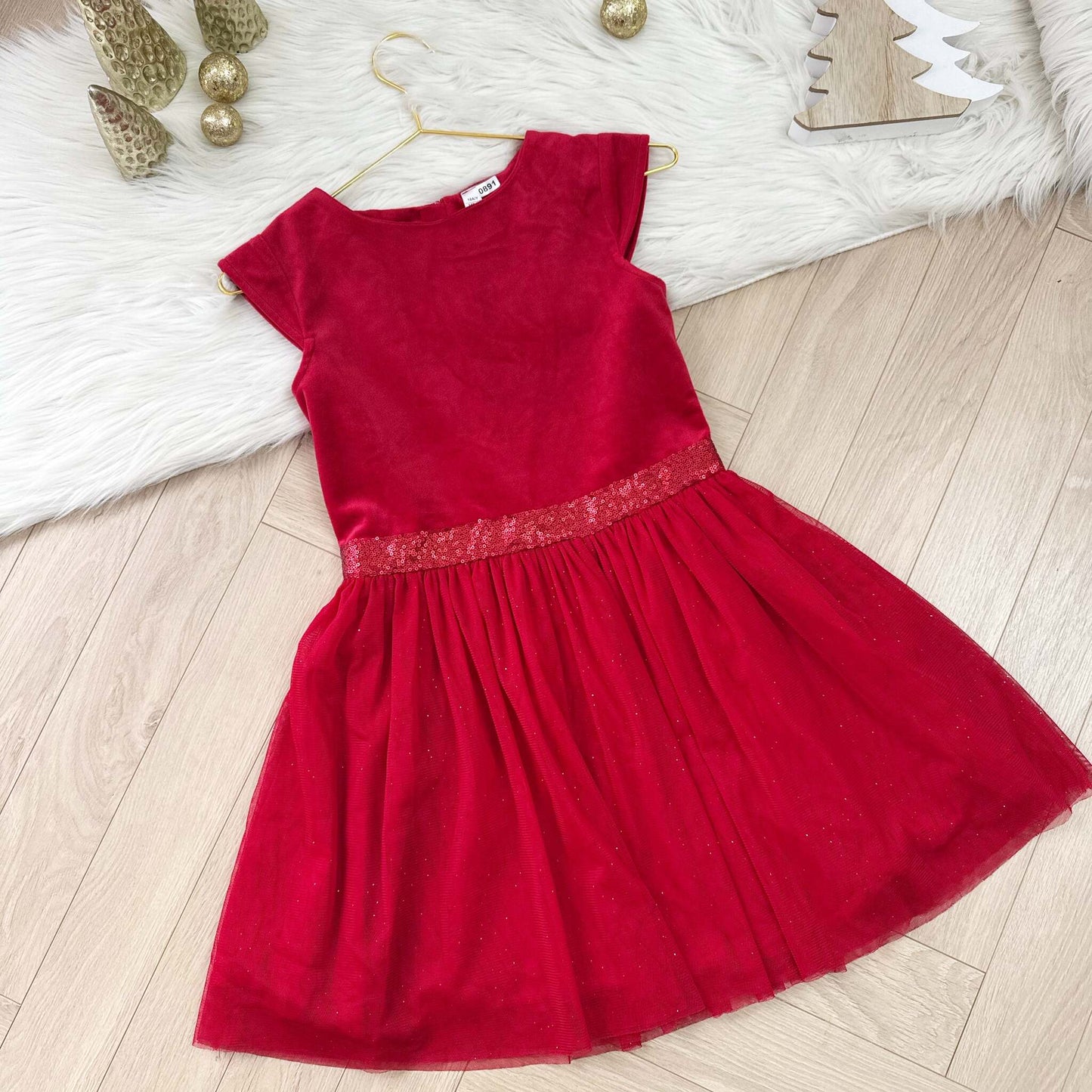 Robe fête velours Okaïdi : 10 ans