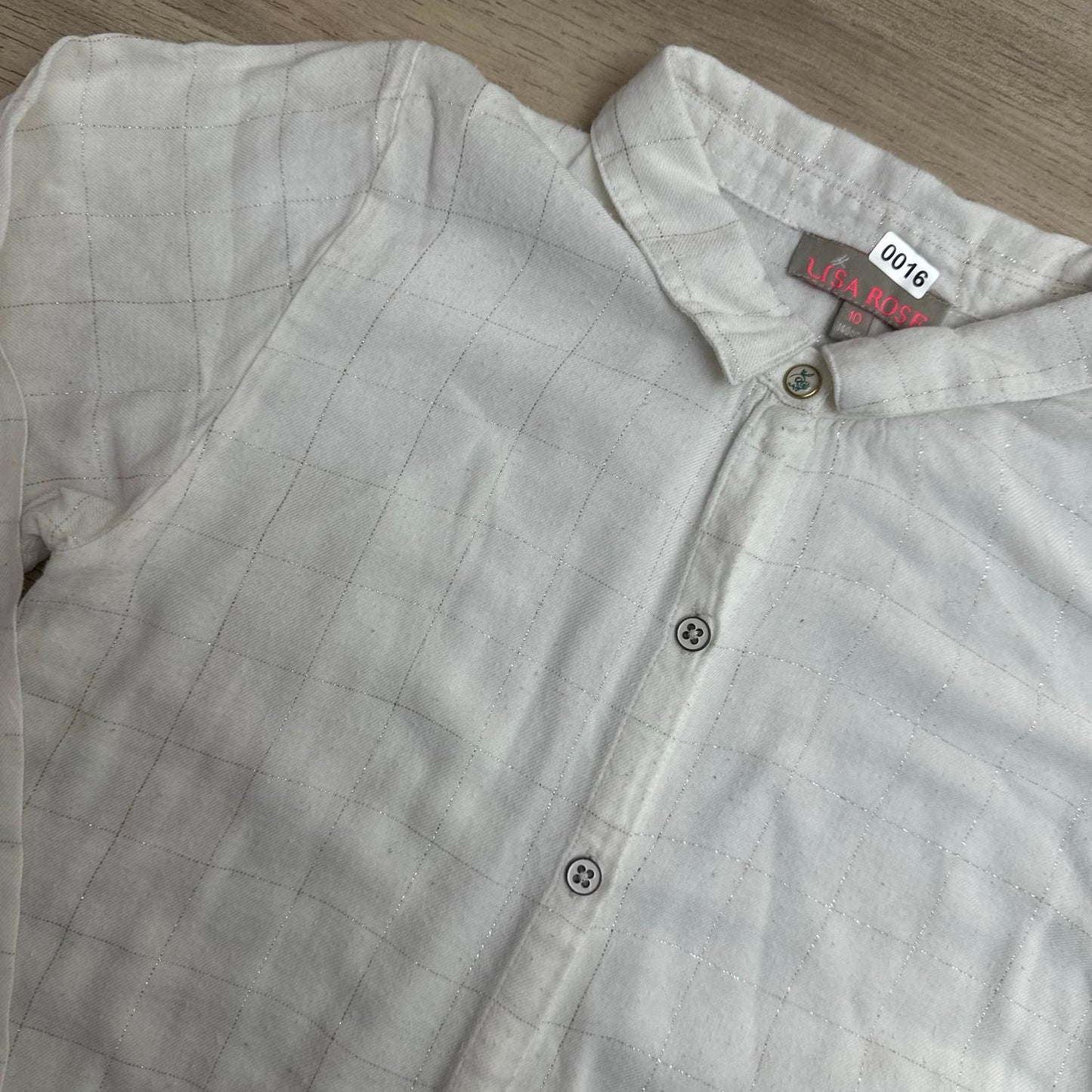 Chemise Lisa rose : 10 ans