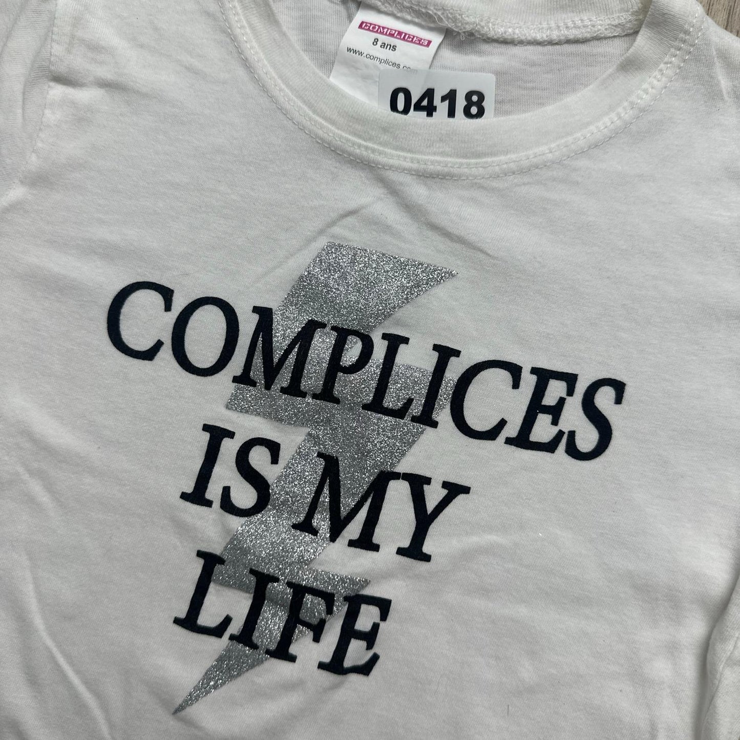 T-Shirt Complices : 8 ans