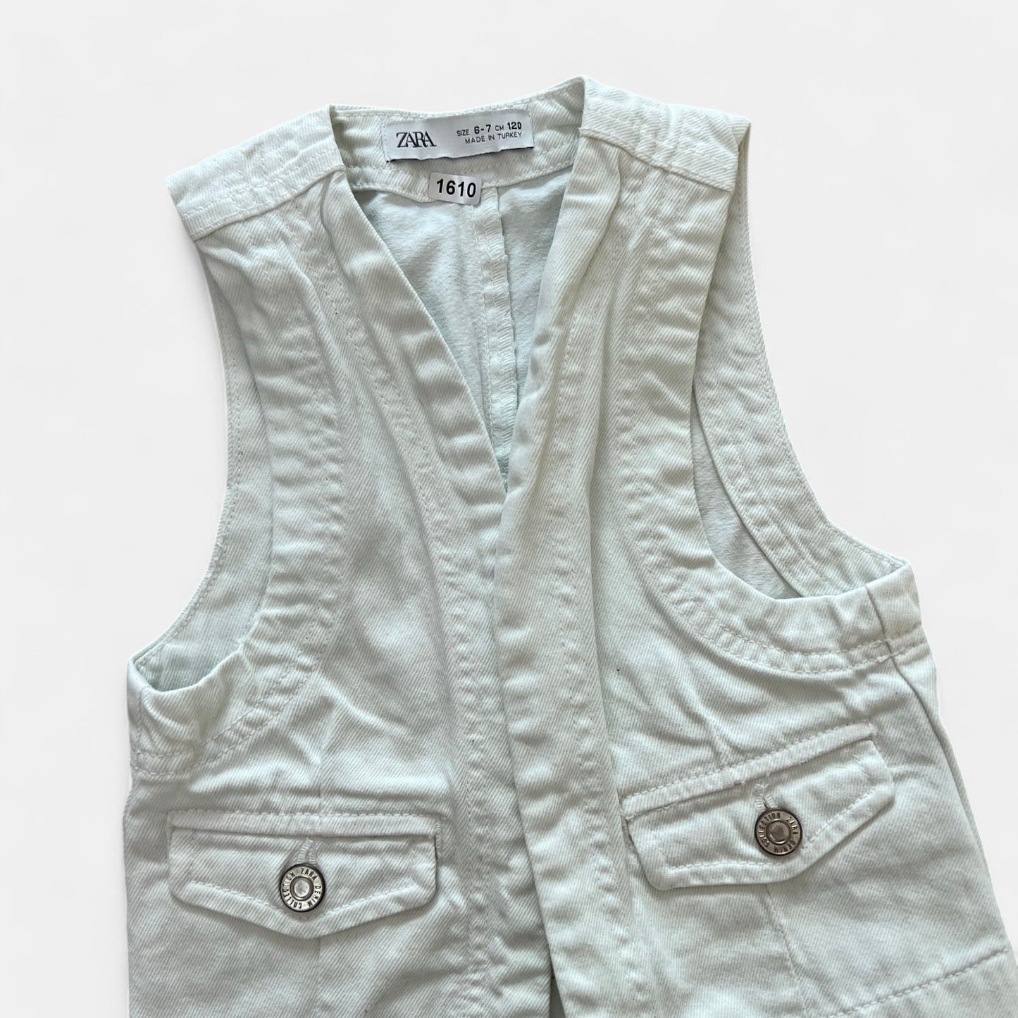 Gilet sans manches jean Zara : 7 ans
