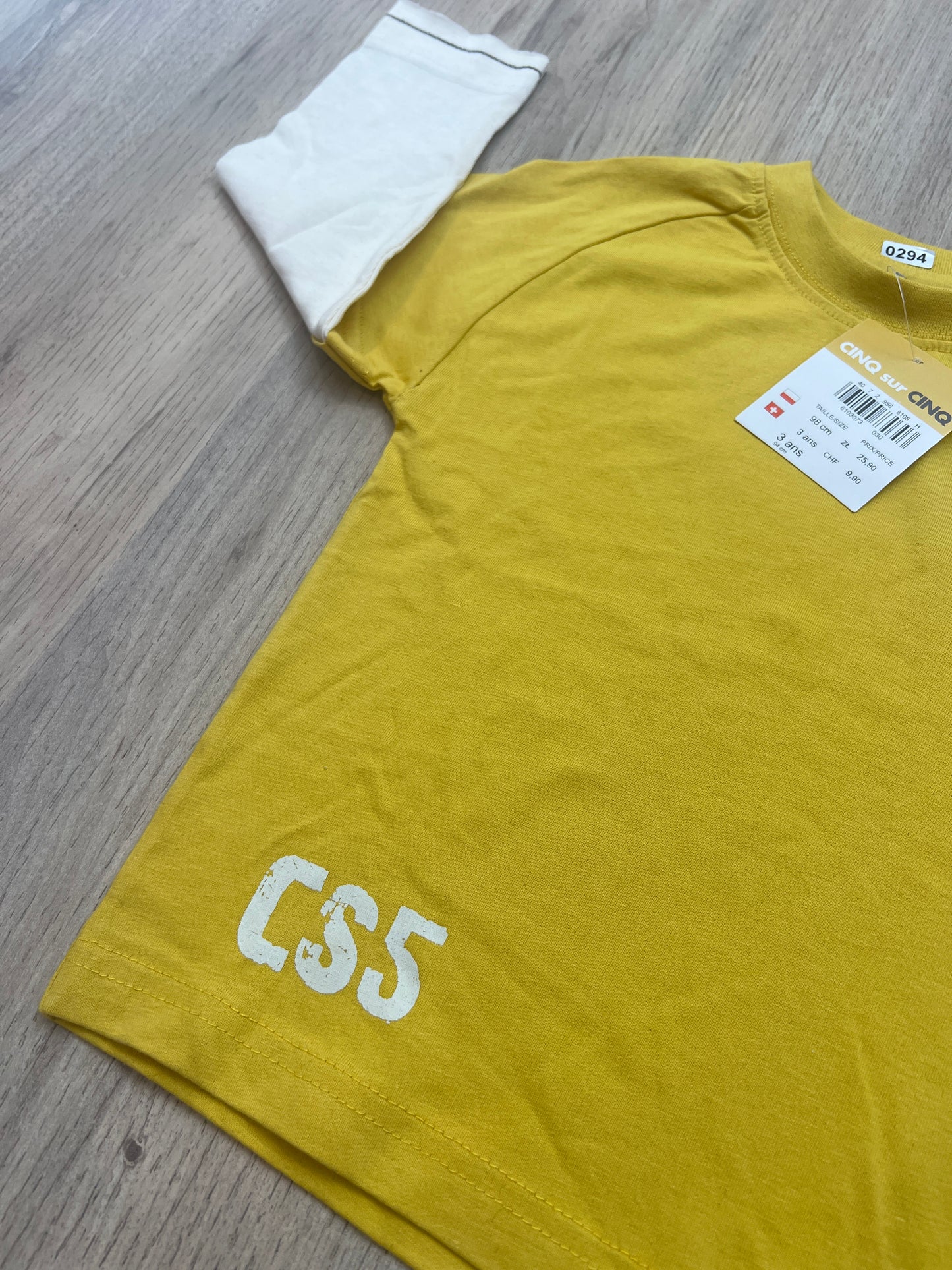 T-shirt 5 sur 5 : 3 ans