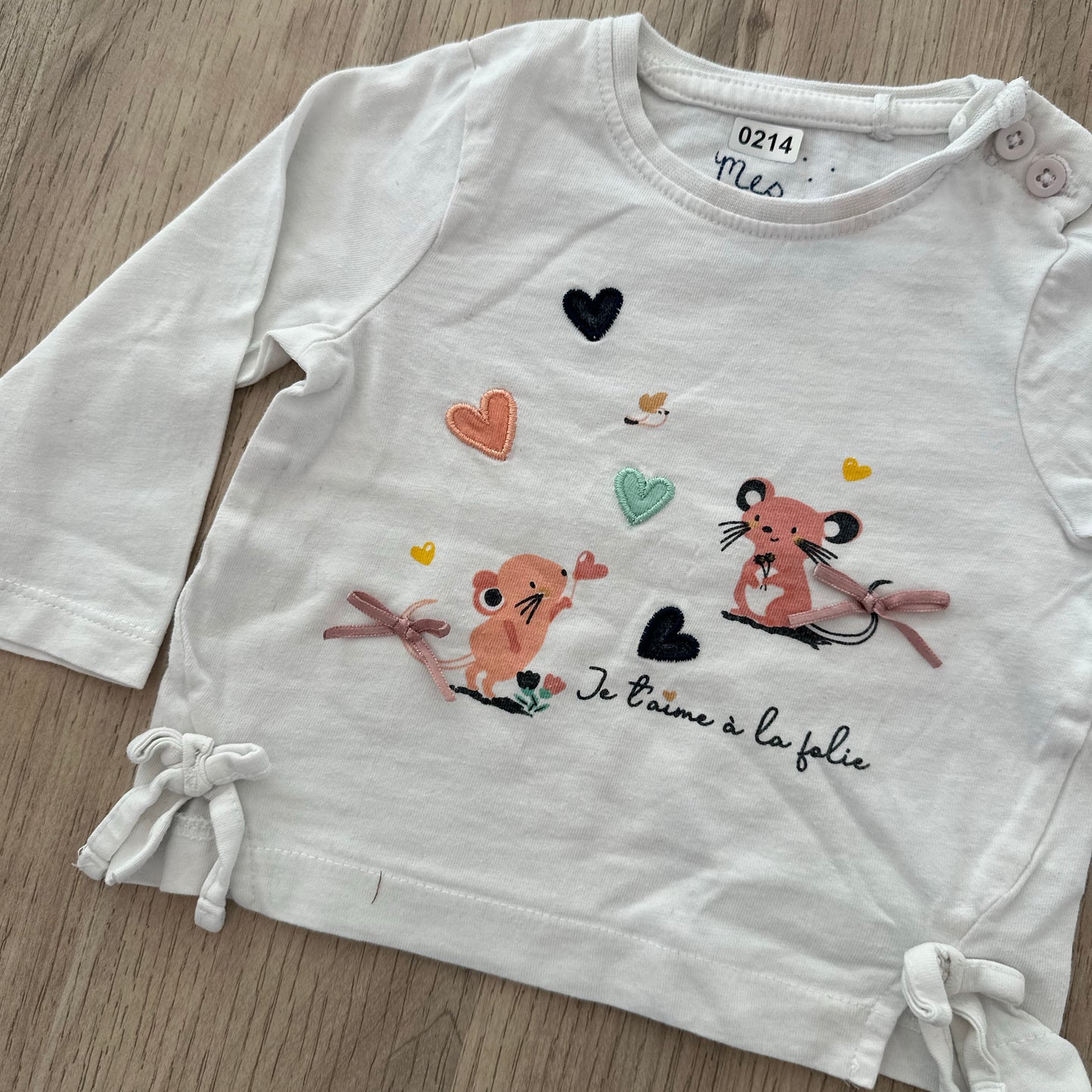 T-Shirt les petits cailloux : 6 mois